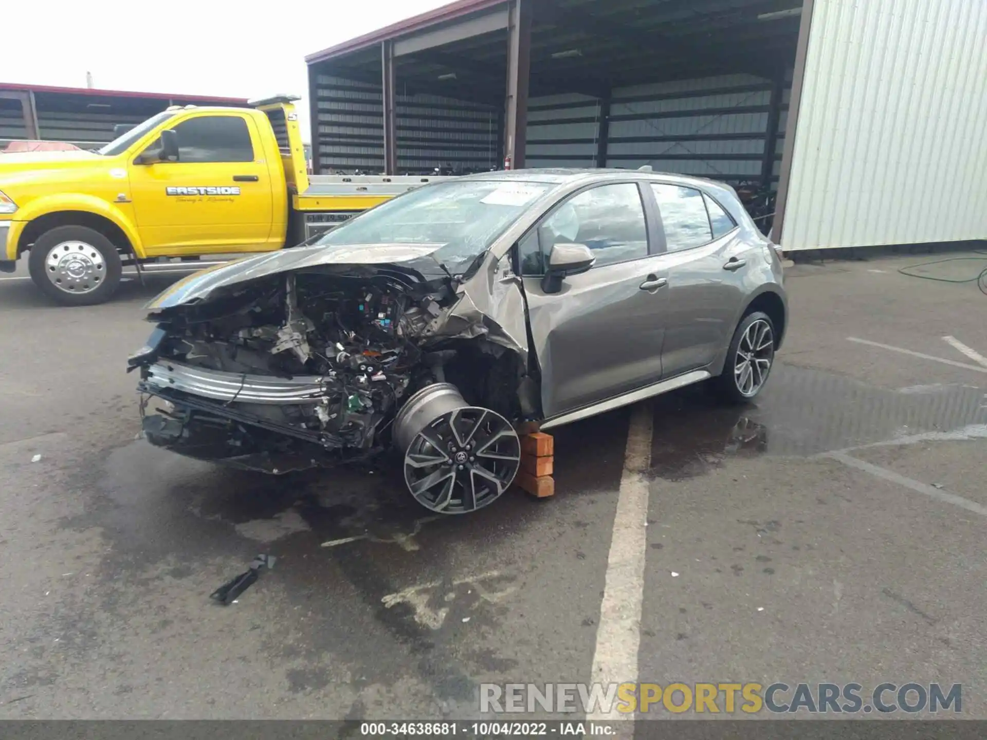 2 Photograph of a damaged car JTNK4RBE3K3056490 TOYOTA COROLLA HATCHBACK 2019