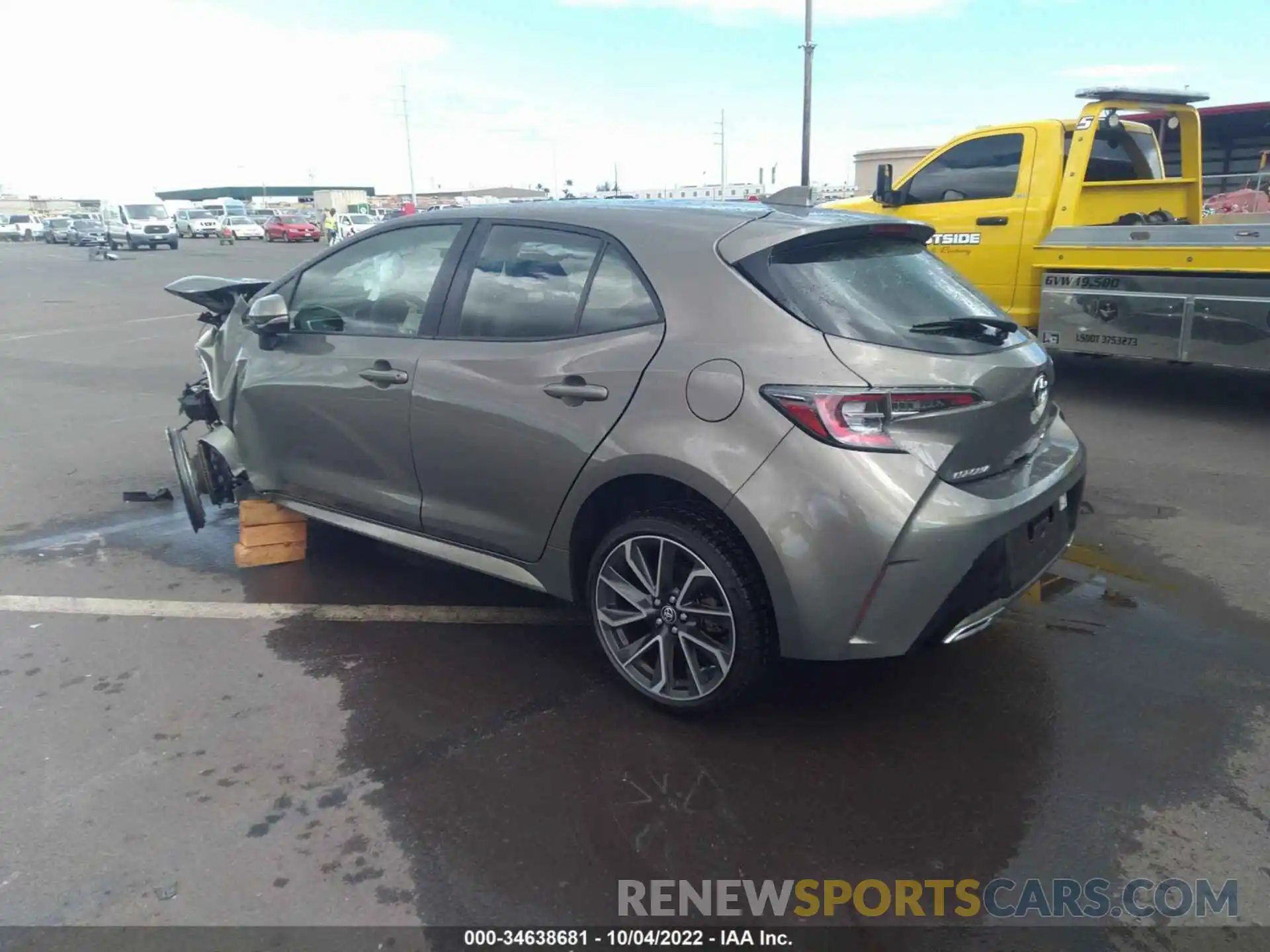 3 Photograph of a damaged car JTNK4RBE3K3056490 TOYOTA COROLLA HATCHBACK 2019