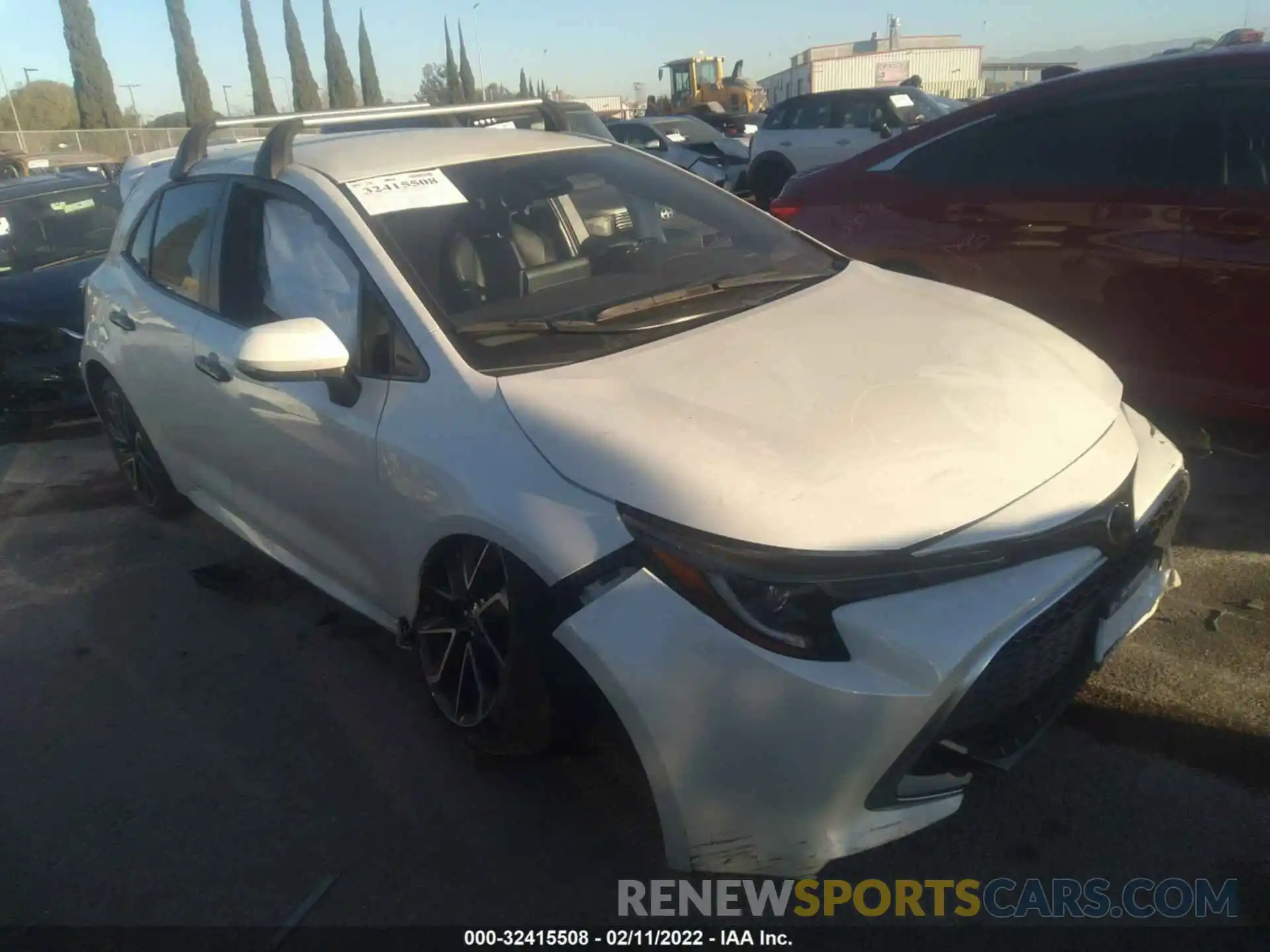 1 Photograph of a damaged car JTNK4RBE3K3063763 TOYOTA COROLLA HATCHBACK 2019