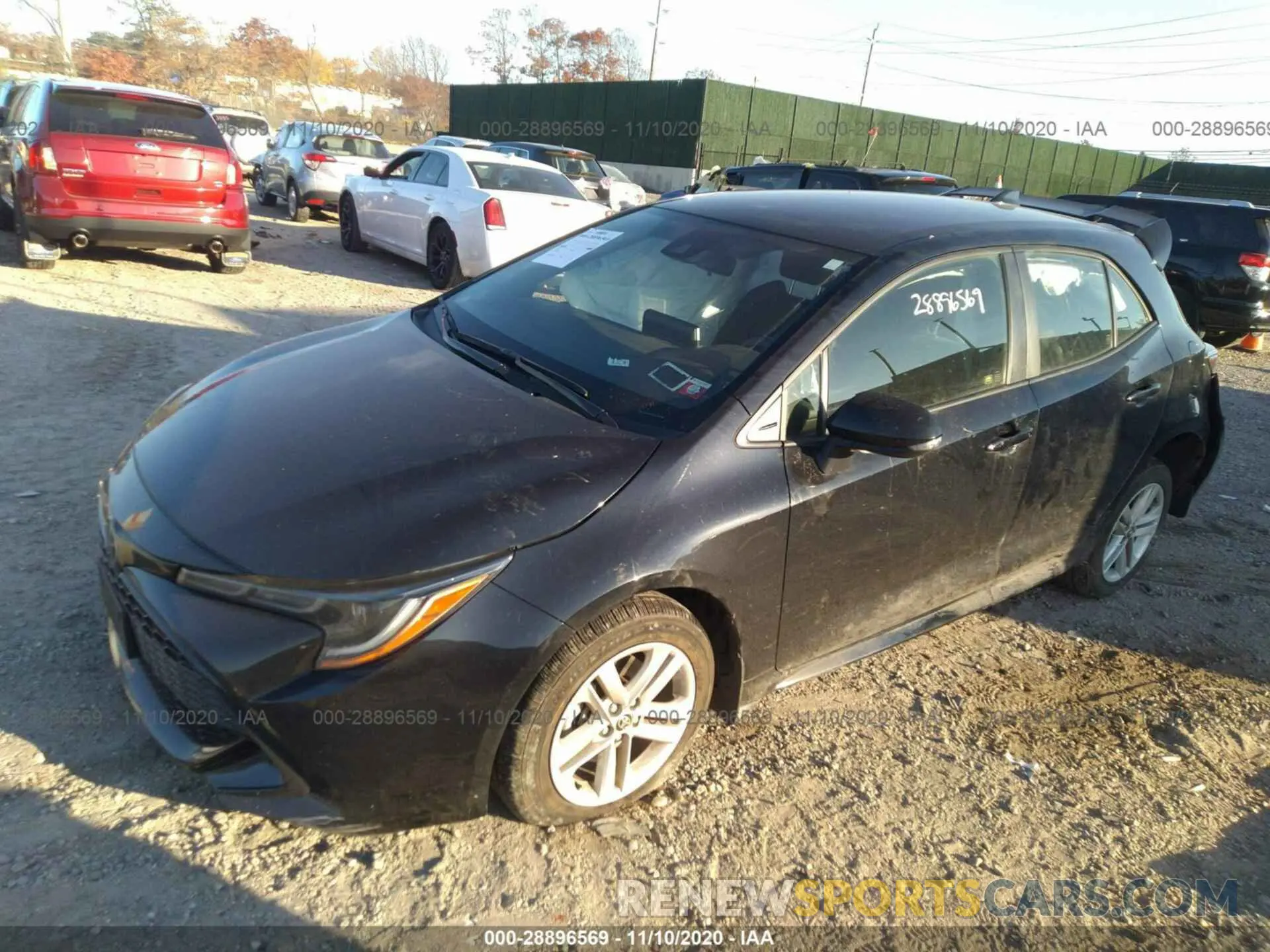 2 Photograph of a damaged car JTNK4RBE3K3069238 TOYOTA COROLLA HATCHBACK 2019