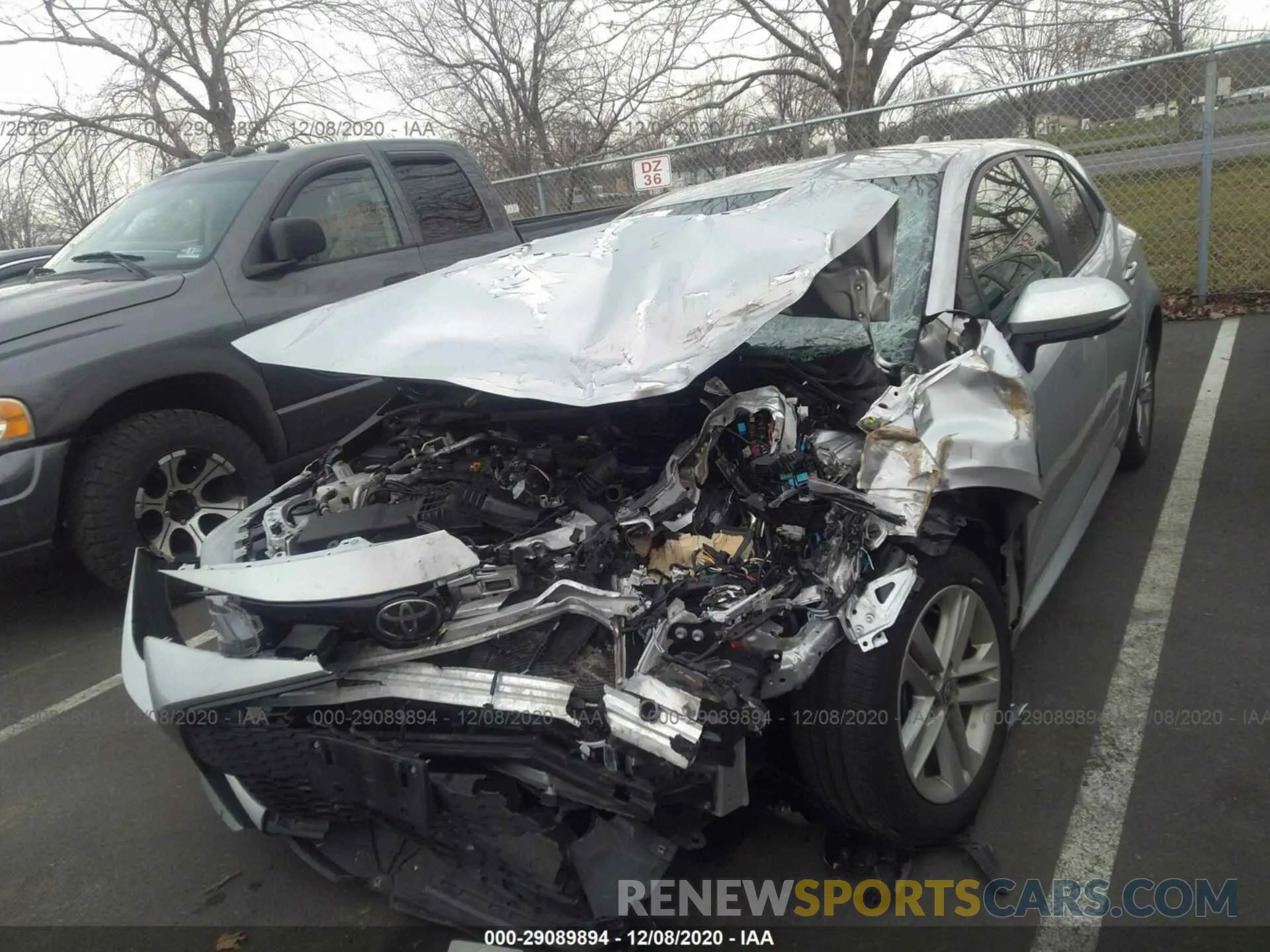 2 Photograph of a damaged car JTNK4RBE3K3070003 TOYOTA COROLLA HATCHBACK 2019