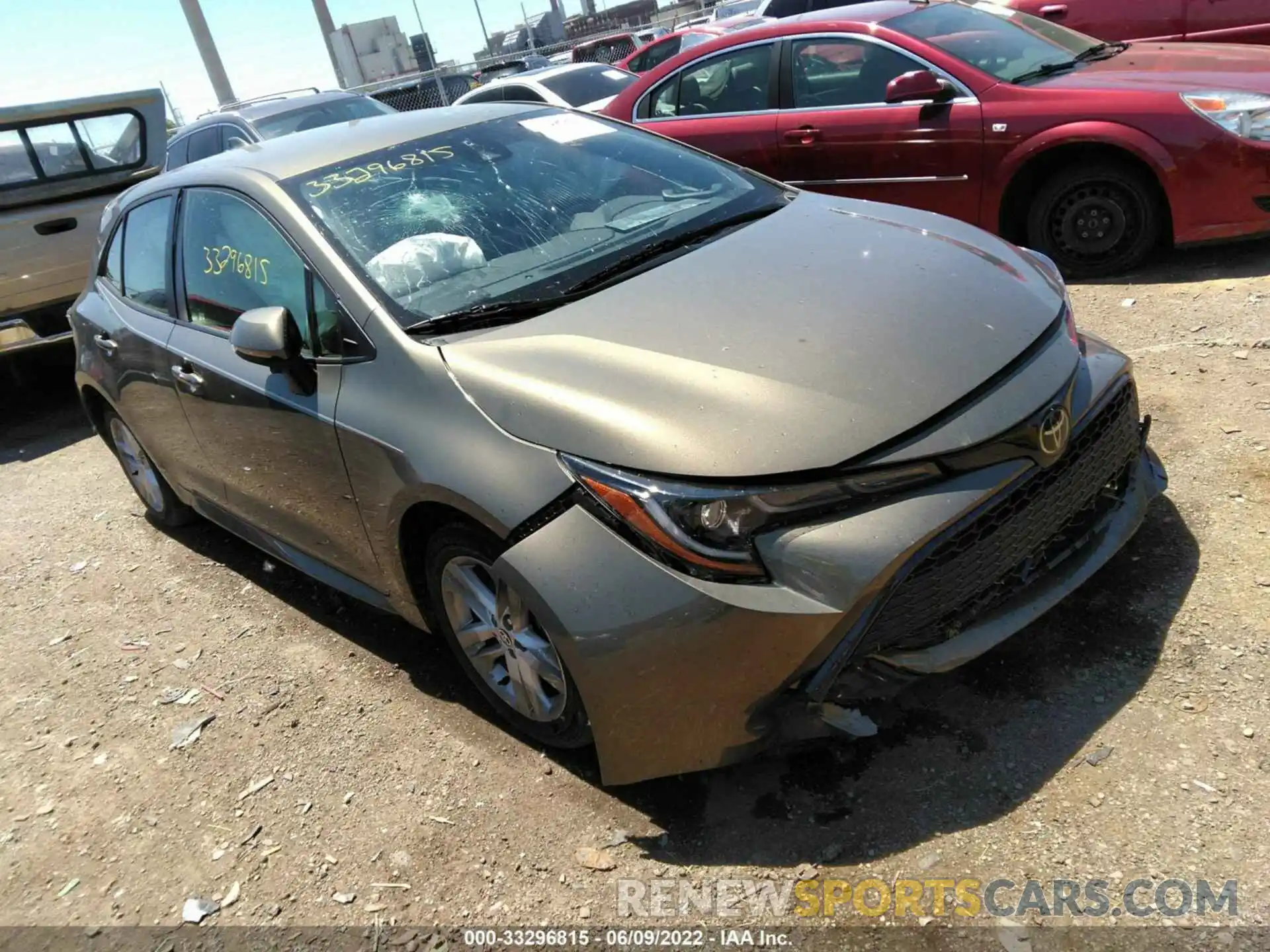 1 Photograph of a damaged car JTNK4RBE4K3004589 TOYOTA COROLLA HATCHBACK 2019