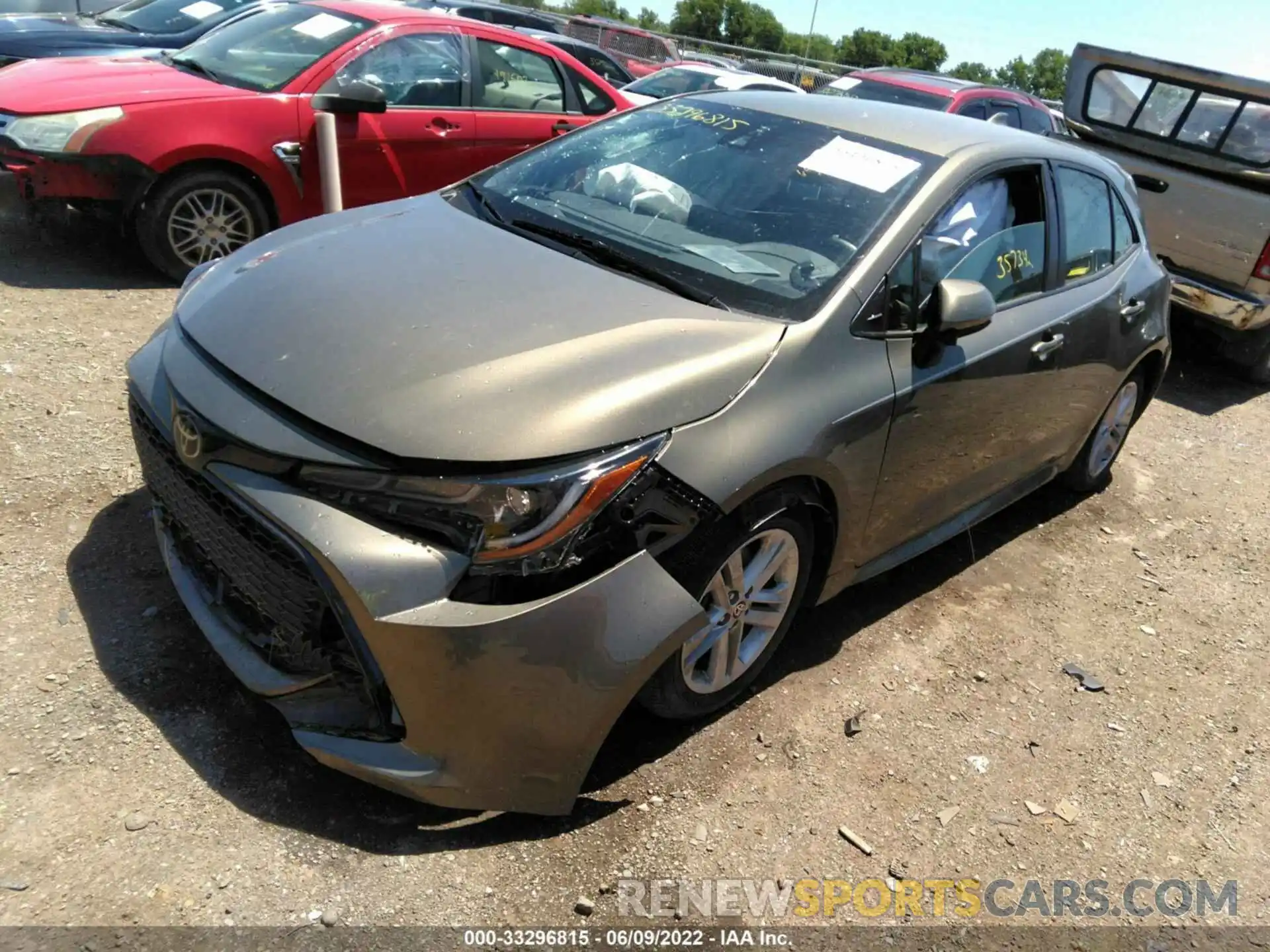 2 Photograph of a damaged car JTNK4RBE4K3004589 TOYOTA COROLLA HATCHBACK 2019