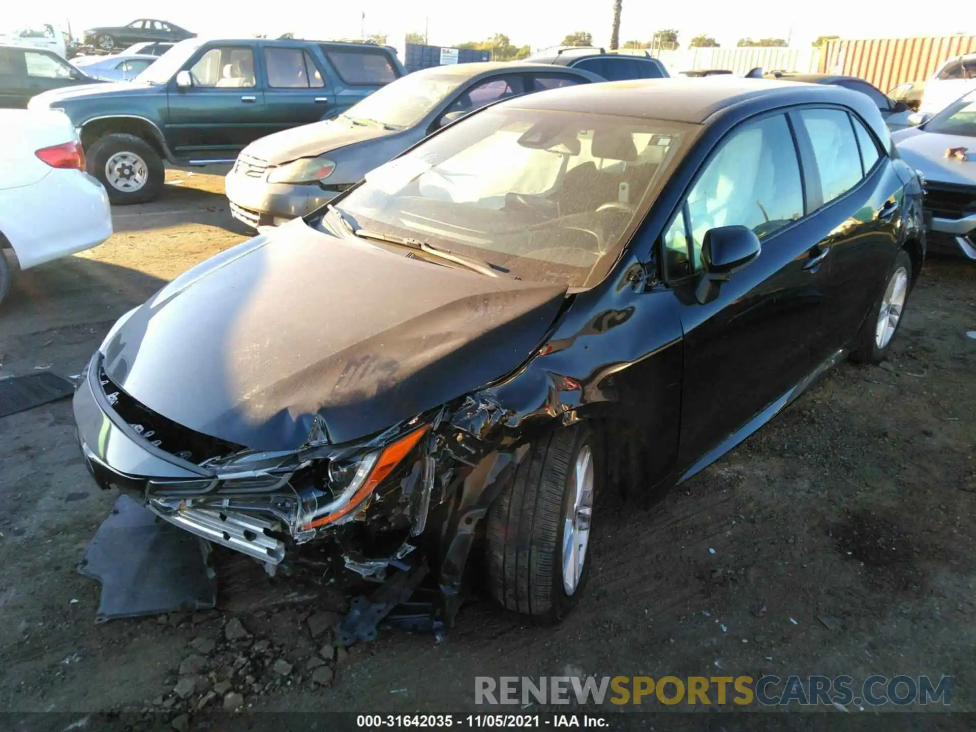 2 Photograph of a damaged car JTNK4RBE4K3029878 TOYOTA COROLLA HATCHBACK 2019