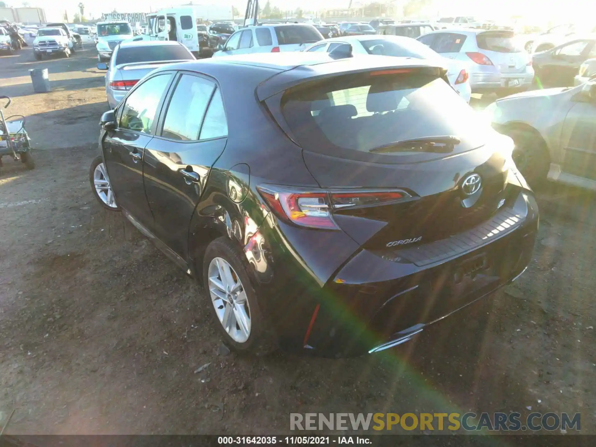 3 Photograph of a damaged car JTNK4RBE4K3029878 TOYOTA COROLLA HATCHBACK 2019