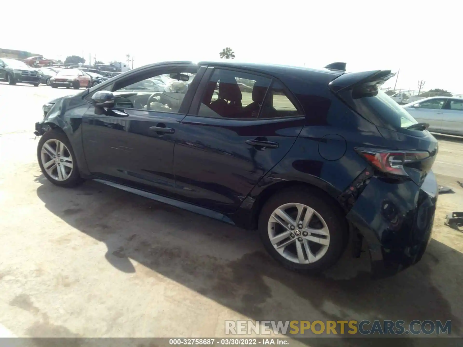 3 Photograph of a damaged car JTNK4RBE4K3048169 TOYOTA COROLLA HATCHBACK 2019