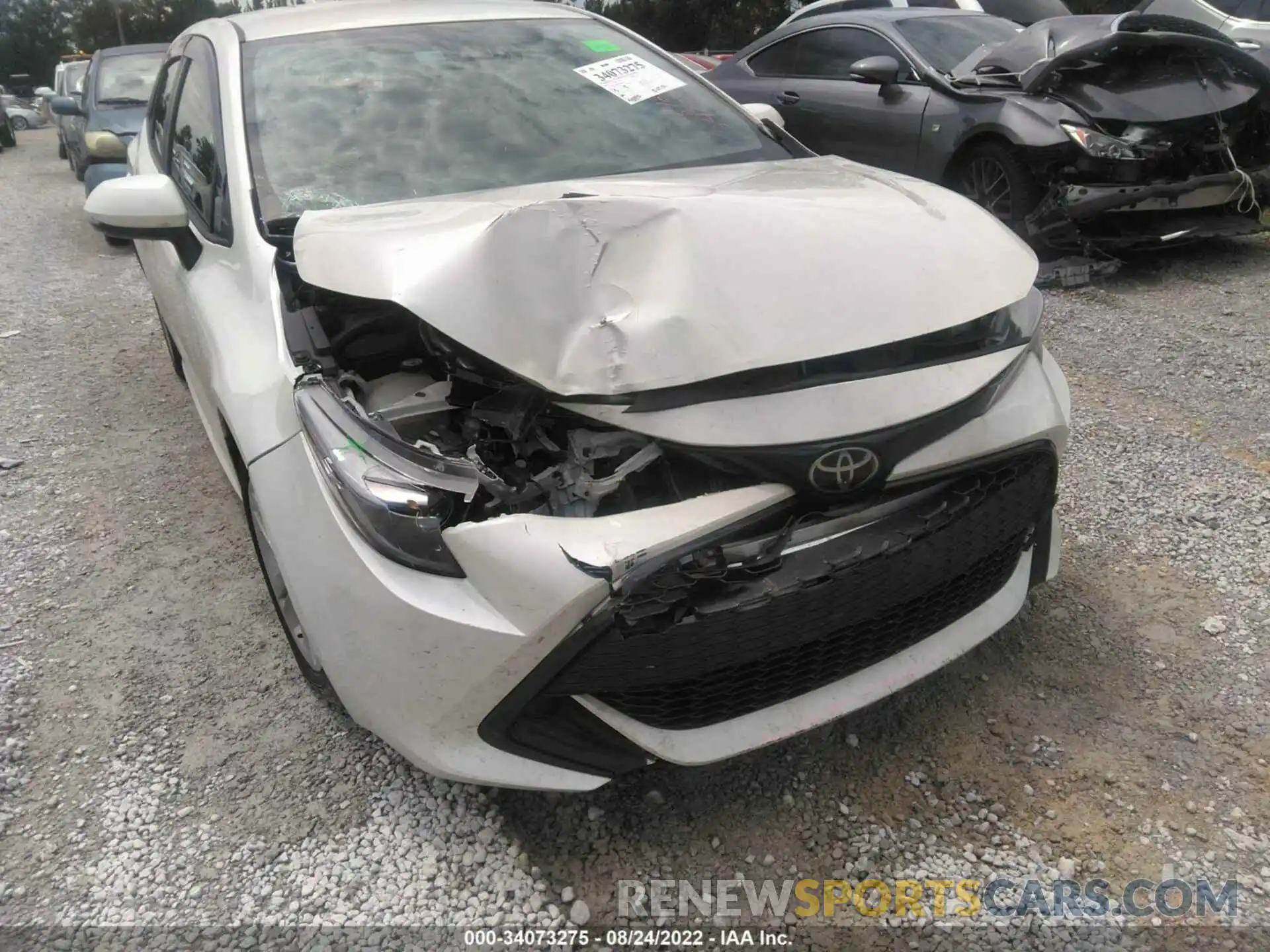 6 Photograph of a damaged car JTNK4RBE4K3068244 TOYOTA COROLLA HATCHBACK 2019