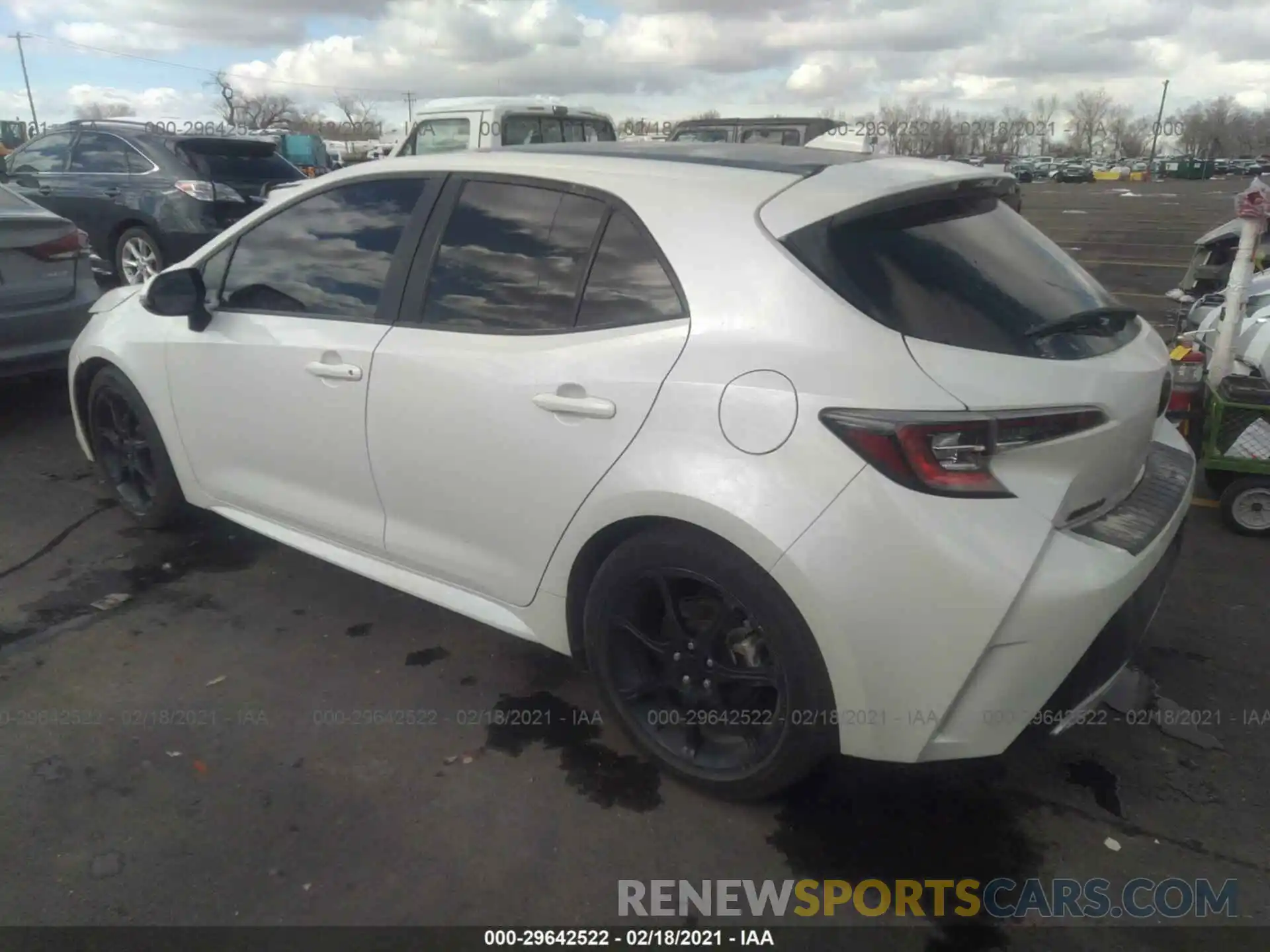 3 Photograph of a damaged car JTNK4RBE5K3037780 TOYOTA COROLLA HATCHBACK 2019