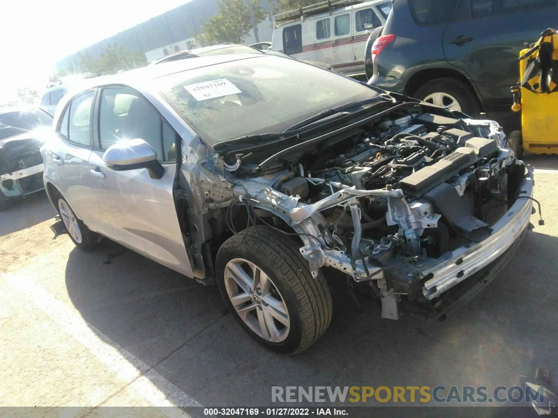 1 Photograph of a damaged car JTNK4RBE5K3066762 TOYOTA COROLLA HATCHBACK 2019