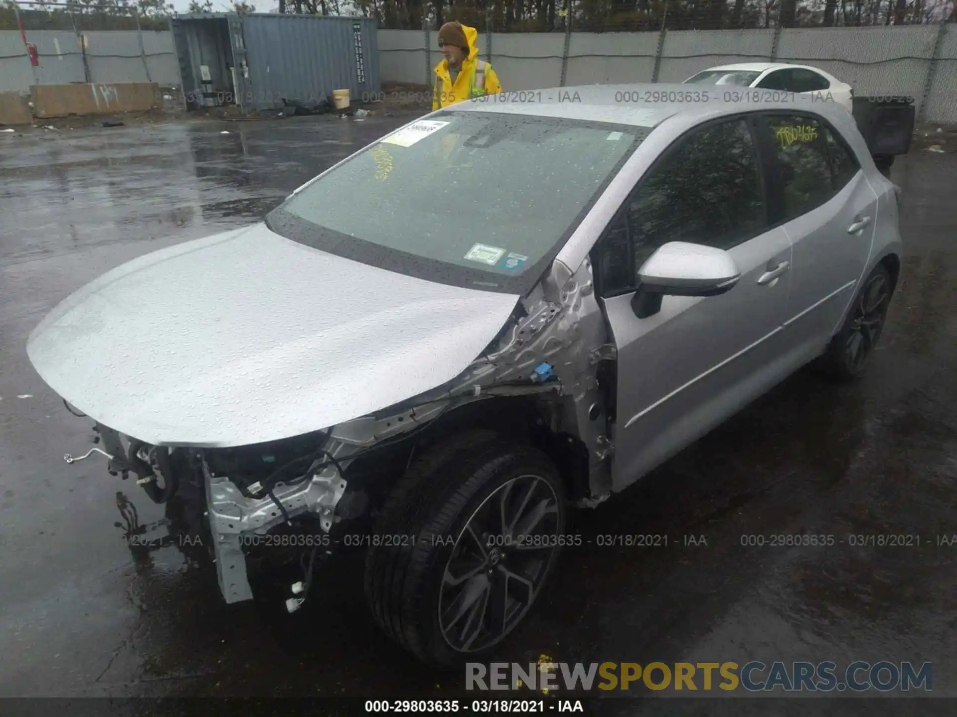 2 Photograph of a damaged car JTNK4RBE7K3000651 TOYOTA COROLLA HATCHBACK 2019