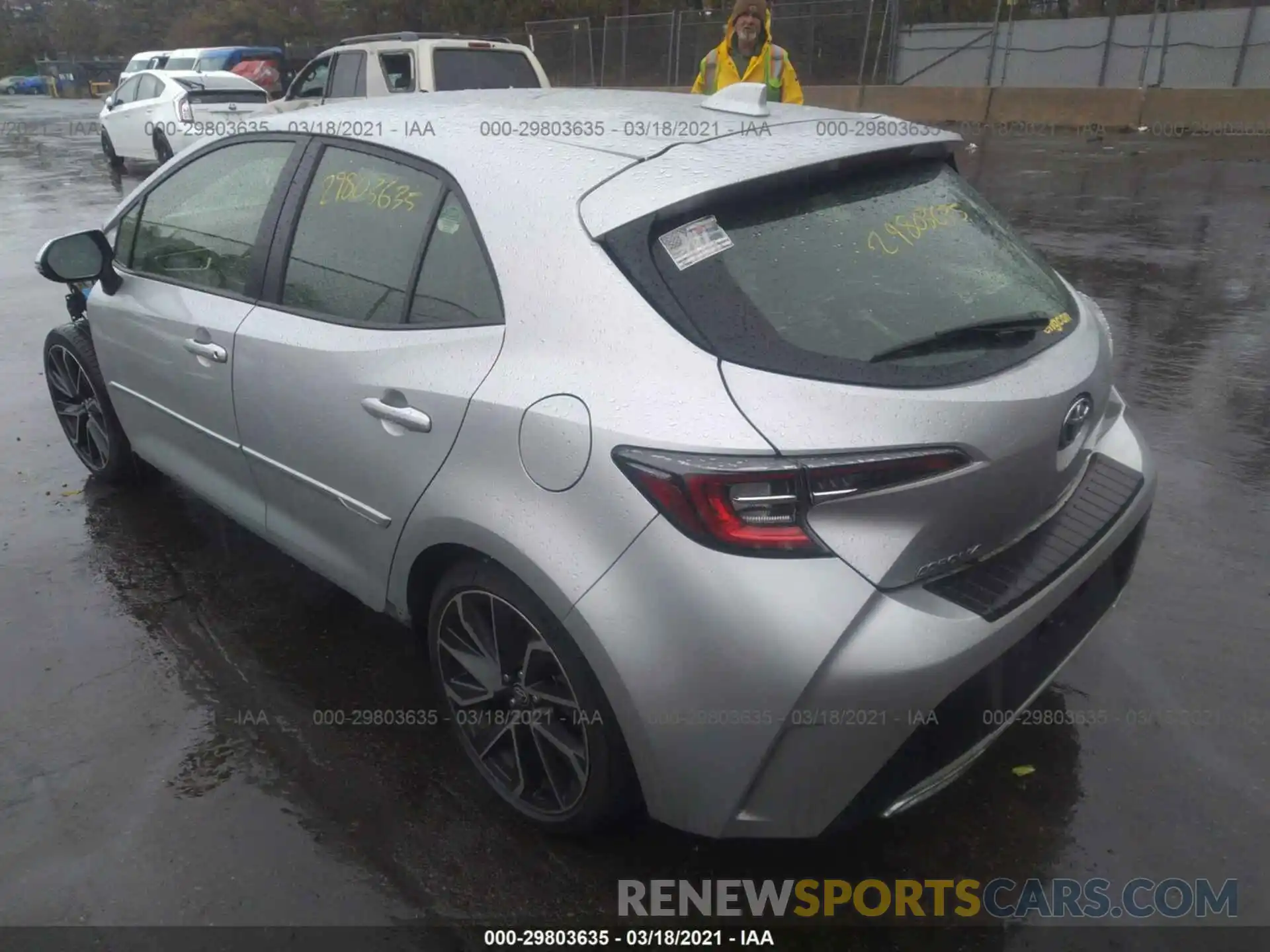 3 Photograph of a damaged car JTNK4RBE7K3000651 TOYOTA COROLLA HATCHBACK 2019