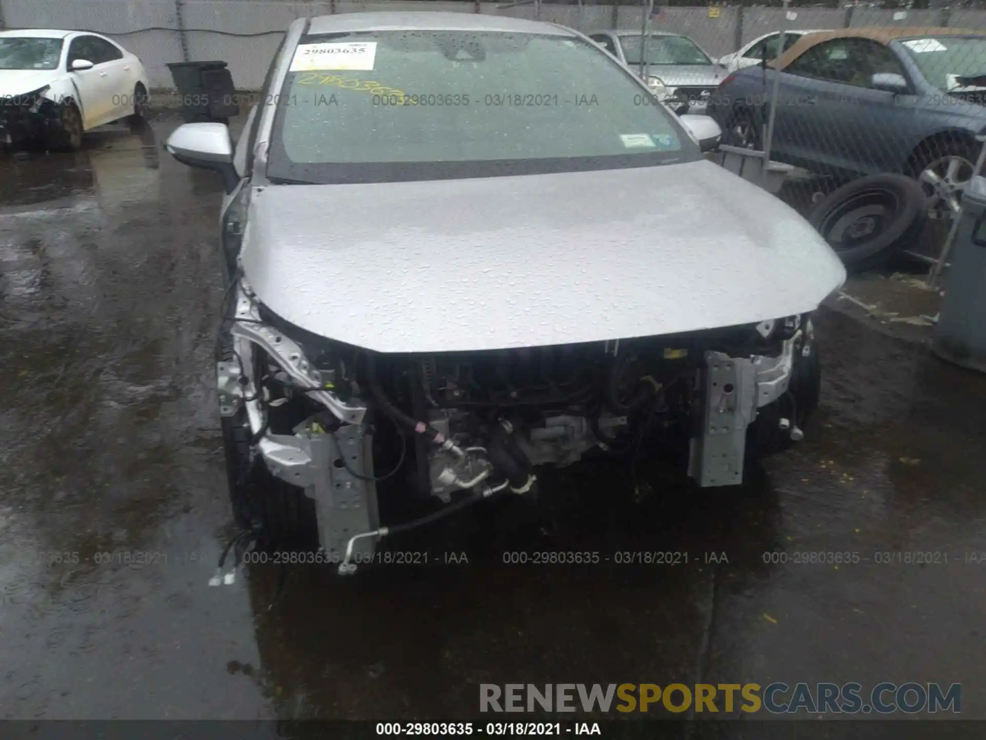 6 Photograph of a damaged car JTNK4RBE7K3000651 TOYOTA COROLLA HATCHBACK 2019