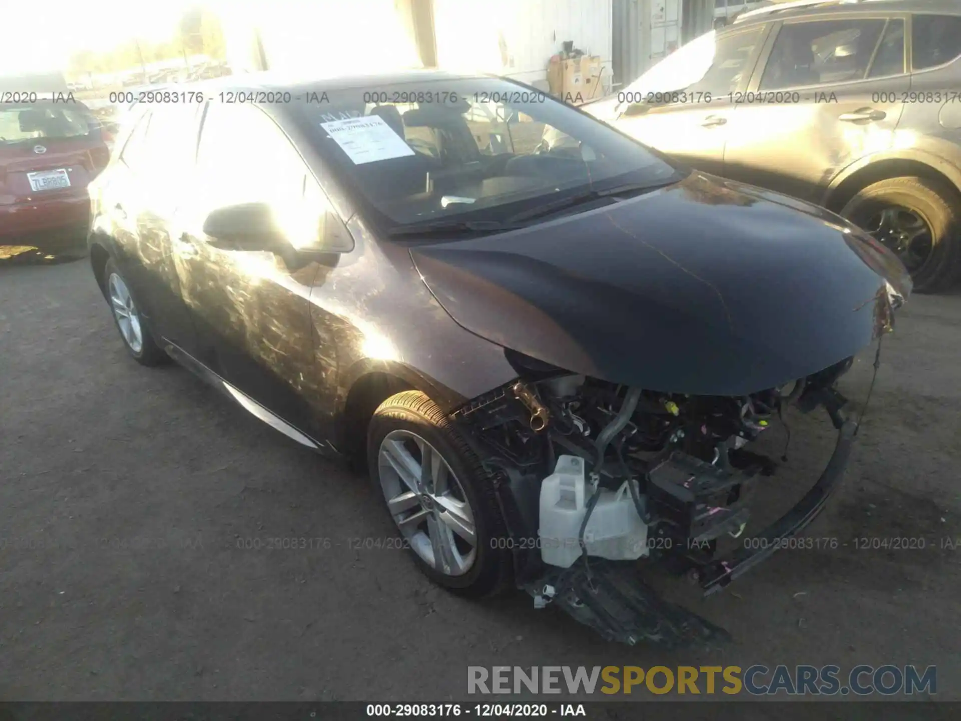 1 Photograph of a damaged car JTNK4RBE7K3030488 TOYOTA COROLLA HATCHBACK 2019