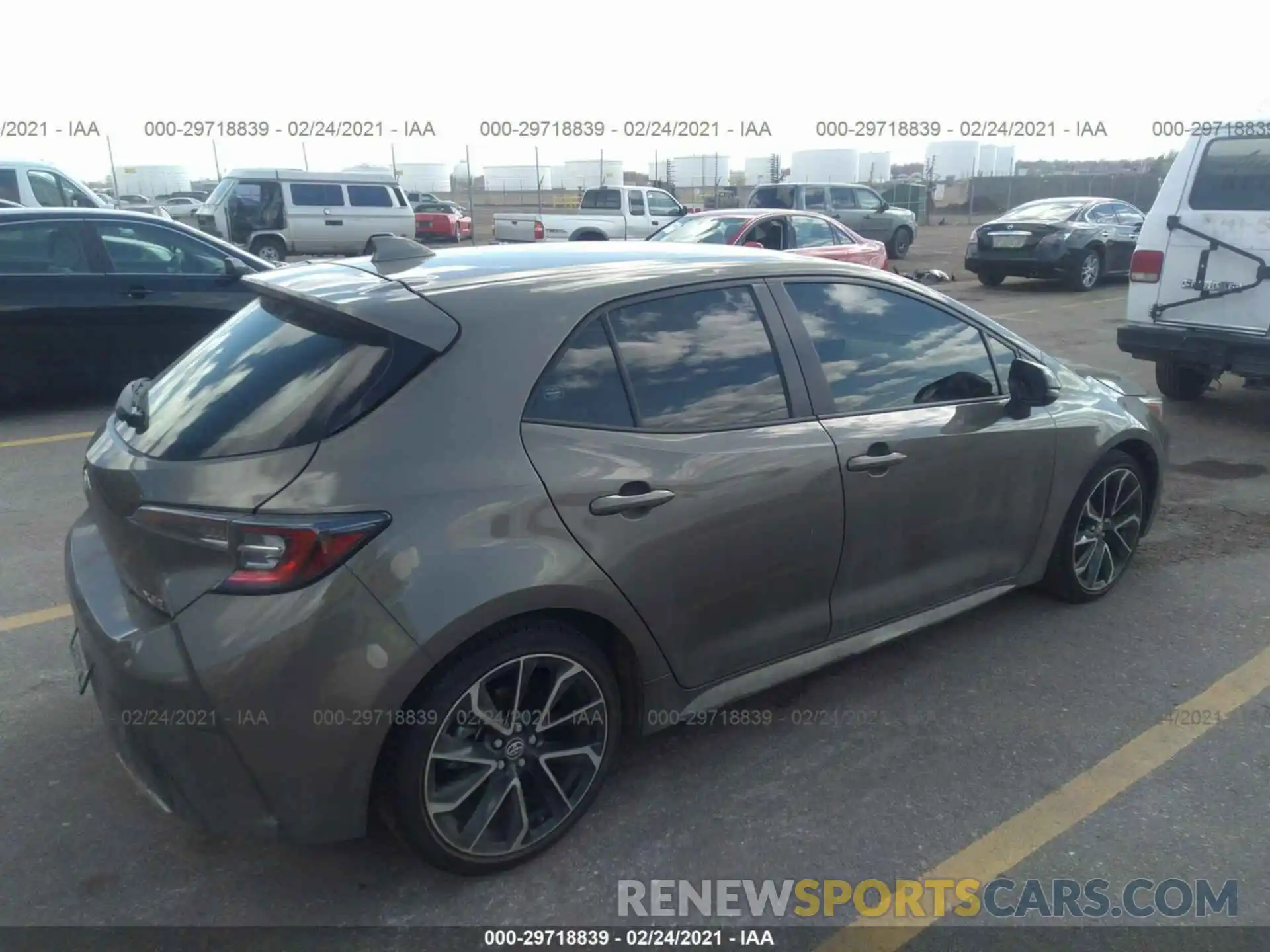 4 Photograph of a damaged car JTNK4RBE7K3059053 TOYOTA COROLLA HATCHBACK 2019