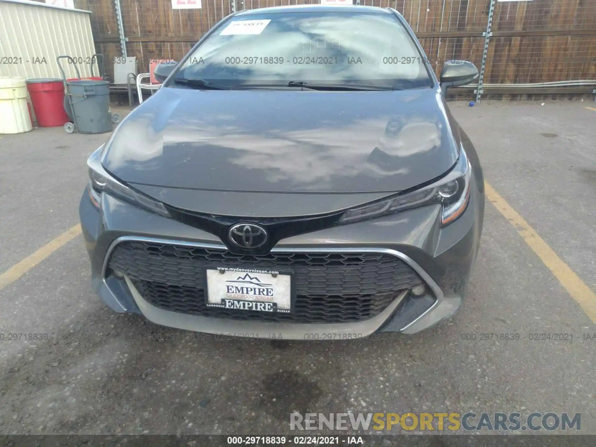 6 Photograph of a damaged car JTNK4RBE7K3059053 TOYOTA COROLLA HATCHBACK 2019