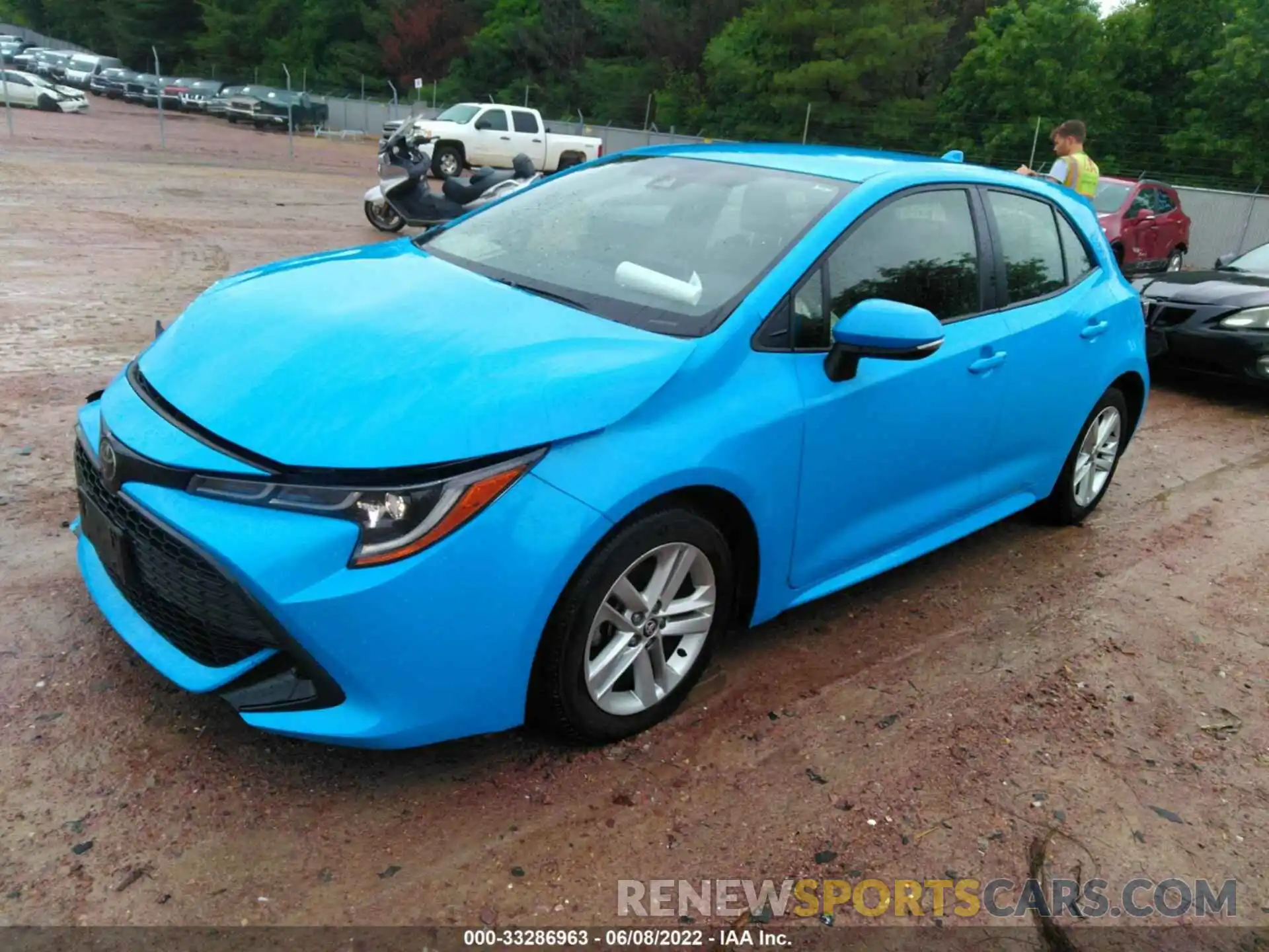 2 Photograph of a damaged car JTNK4RBE8K3028233 TOYOTA COROLLA HATCHBACK 2019