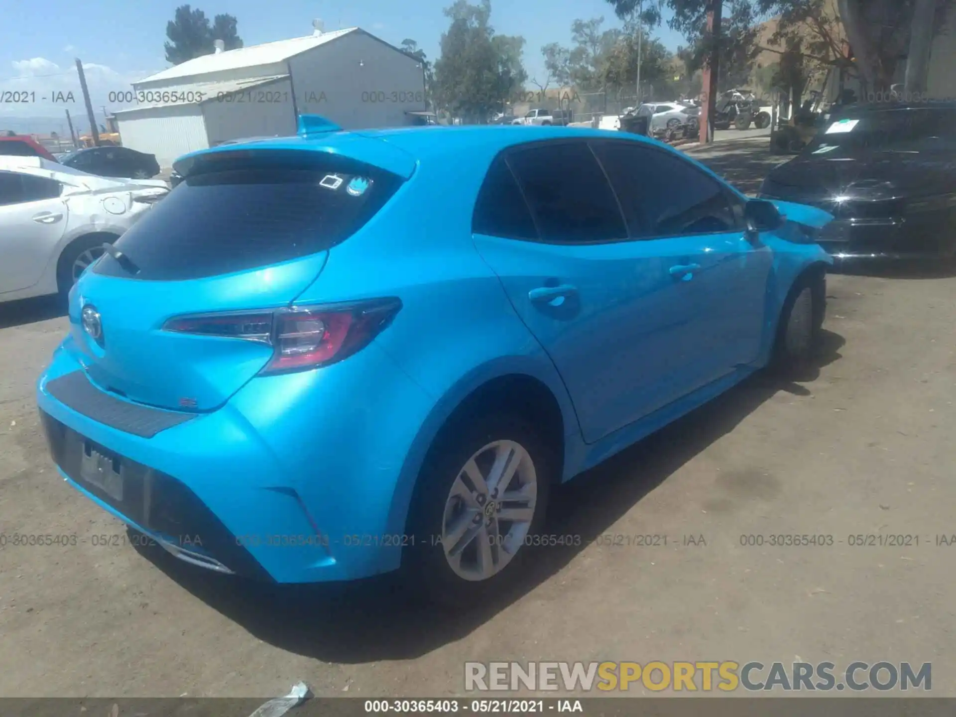 4 Photograph of a damaged car JTNK4RBE8K3031679 TOYOTA COROLLA HATCHBACK 2019