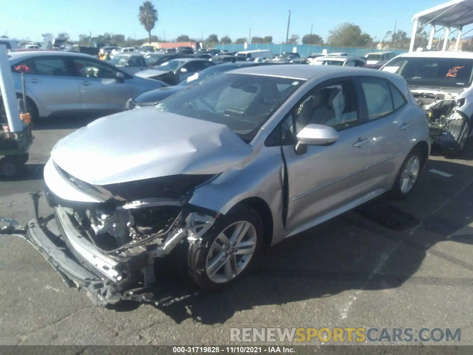 2 Photograph of a damaged car JTNK4RBE8K3062835 TOYOTA COROLLA HATCHBACK 2019