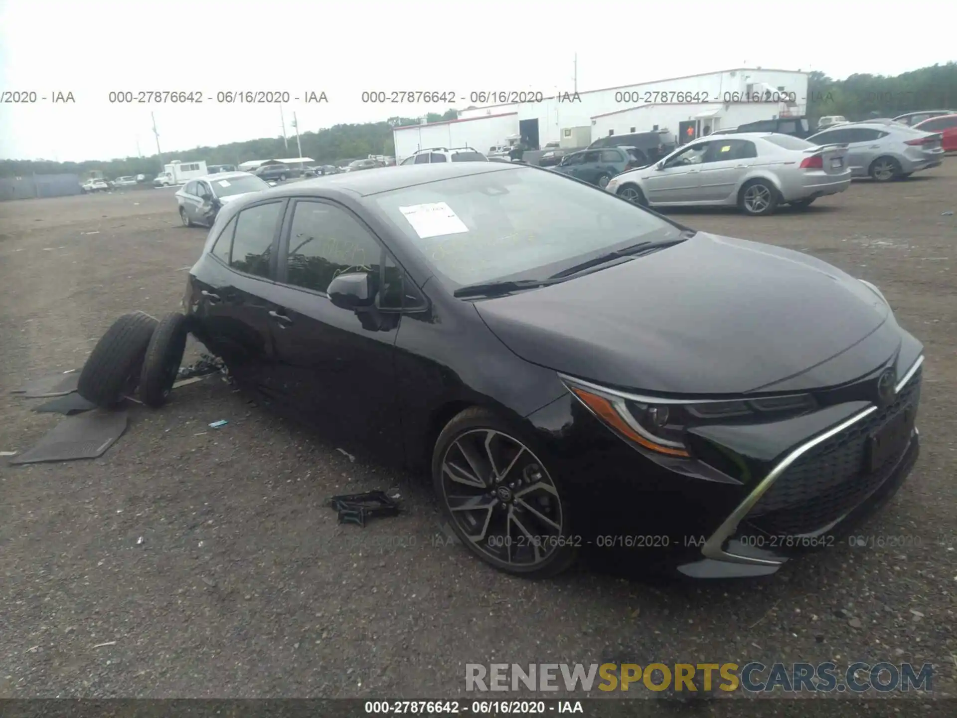 1 Photograph of a damaged car JTNK4RBE8K3066335 TOYOTA COROLLA HATCHBACK 2019