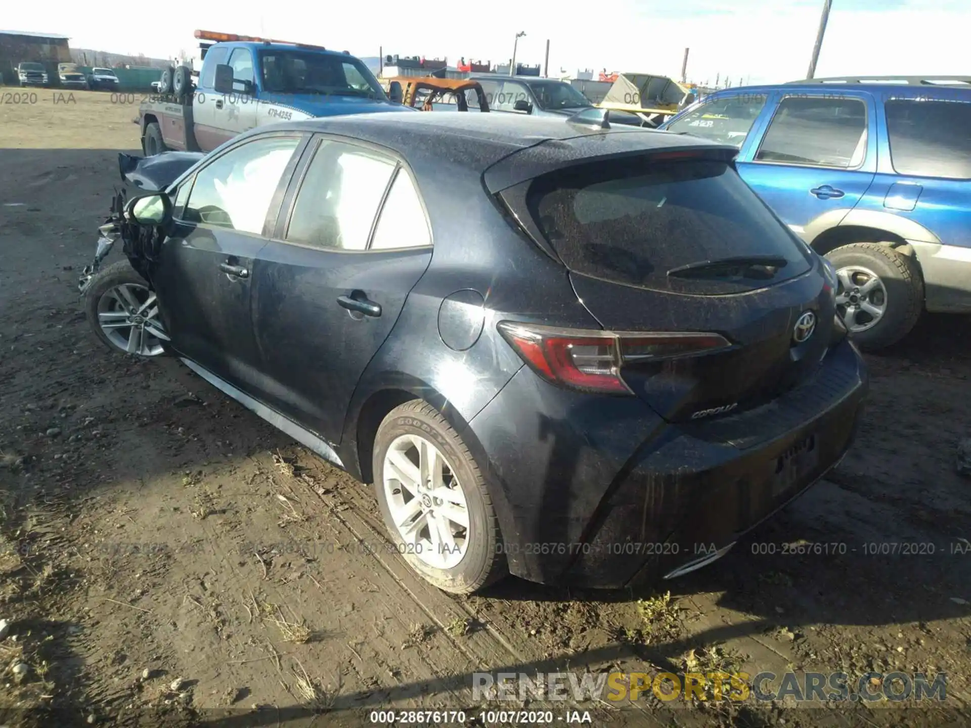 3 Photograph of a damaged car JTNK4RBE9K3018682 TOYOTA COROLLA HATCHBACK 2019