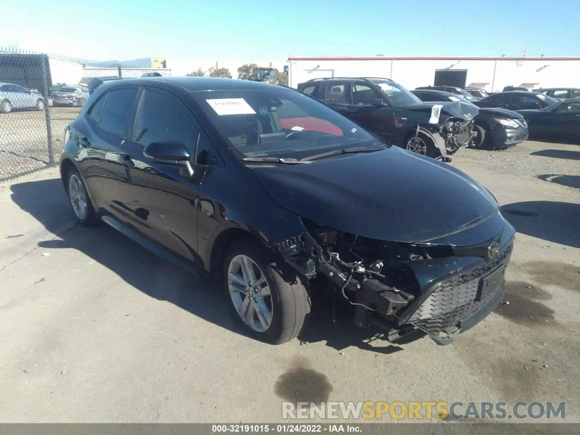 1 Photograph of a damaged car JTNK4RBE9K3018861 TOYOTA COROLLA HATCHBACK 2019