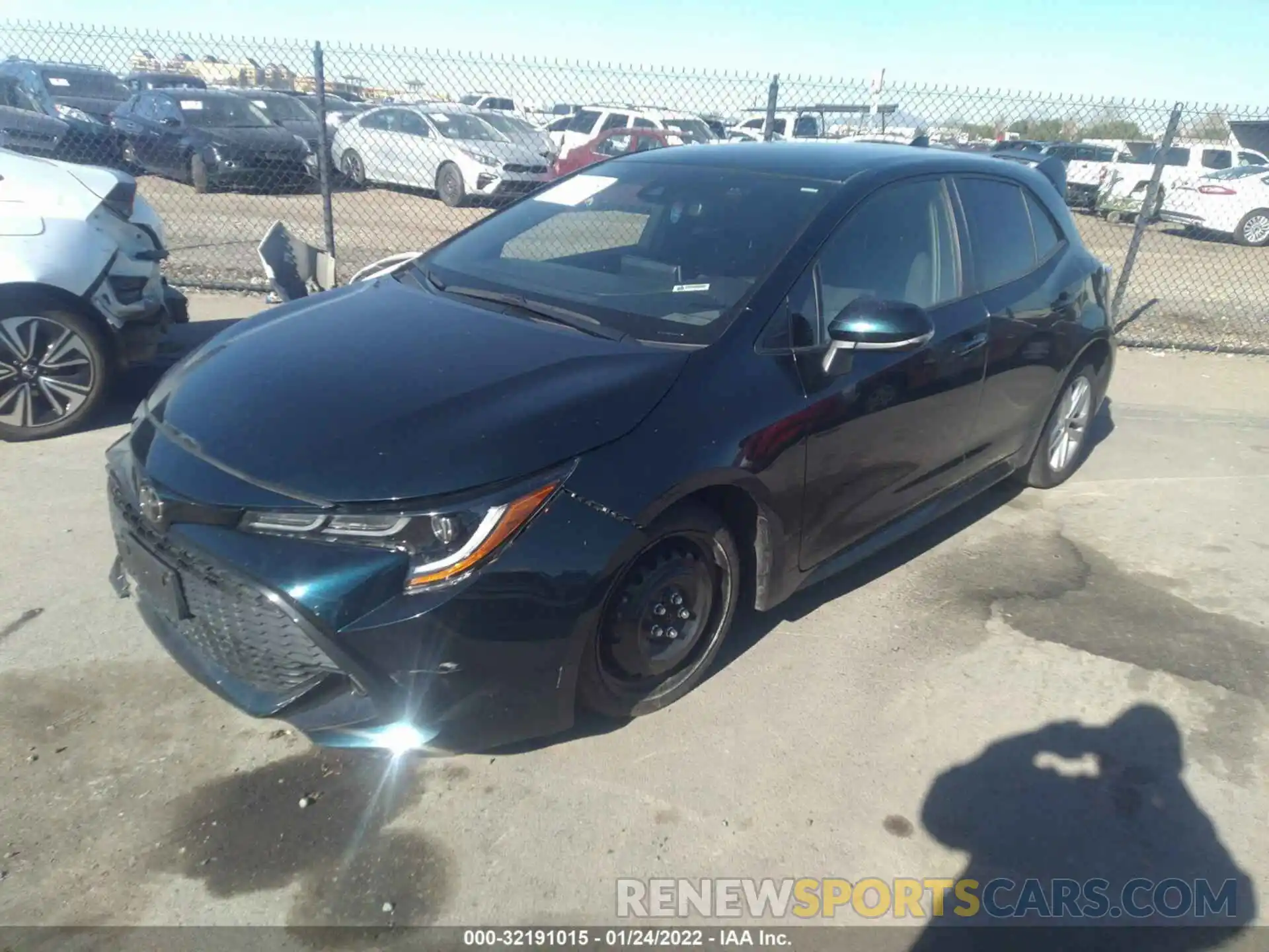 2 Photograph of a damaged car JTNK4RBE9K3018861 TOYOTA COROLLA HATCHBACK 2019