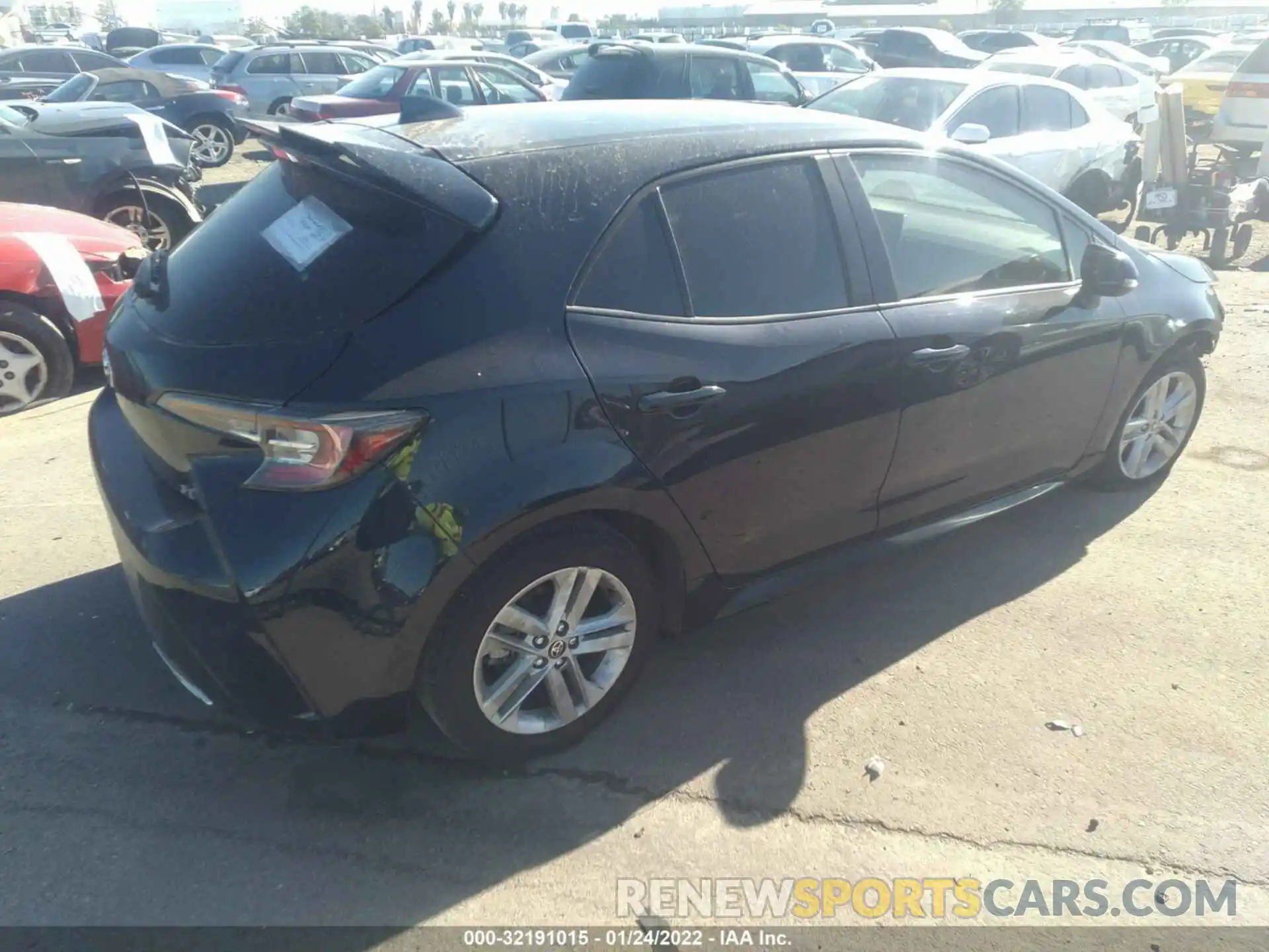 4 Photograph of a damaged car JTNK4RBE9K3018861 TOYOTA COROLLA HATCHBACK 2019