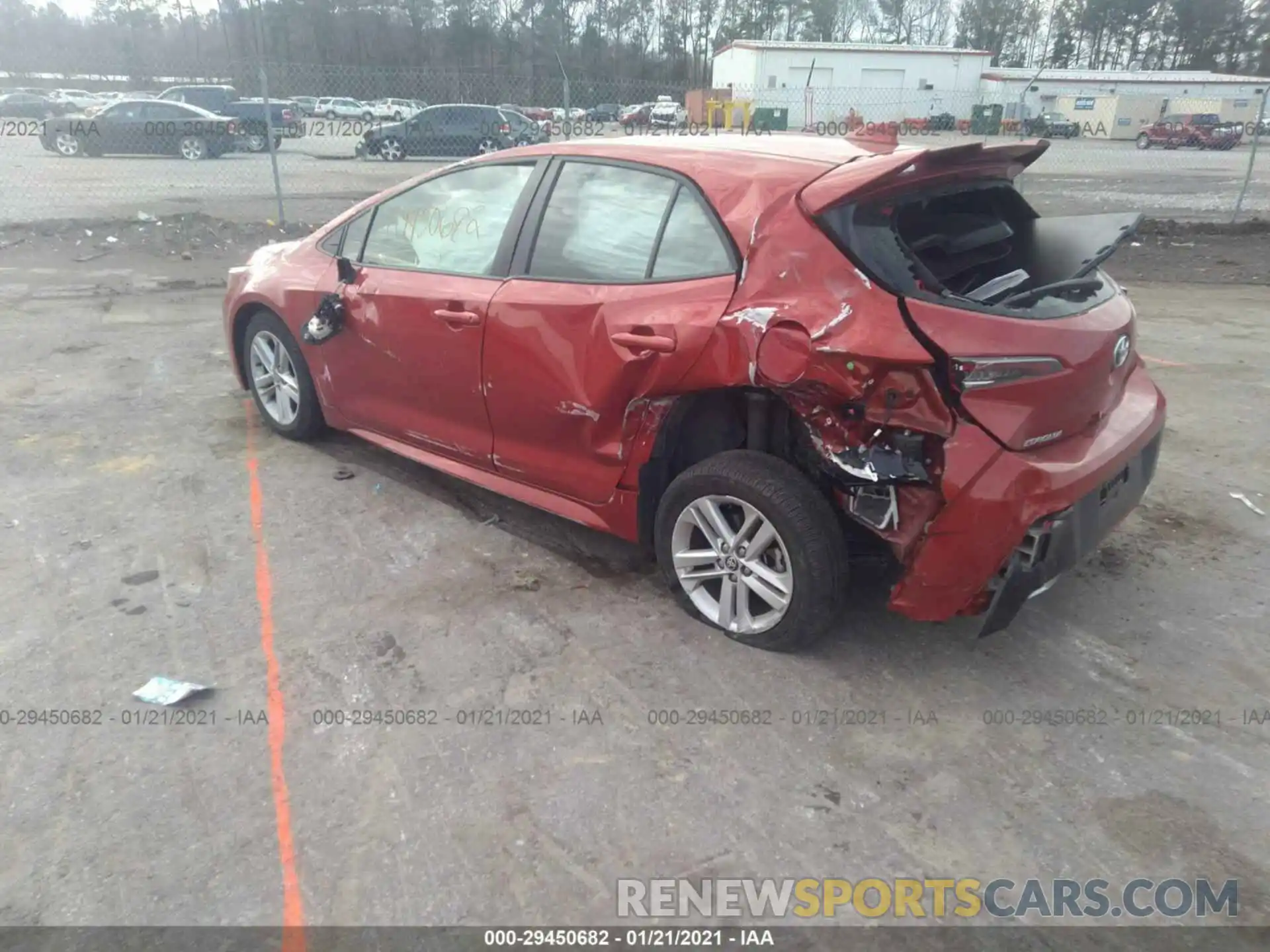 3 Photograph of a damaged car JTNK4RBE9K3021775 TOYOTA COROLLA HATCHBACK 2019