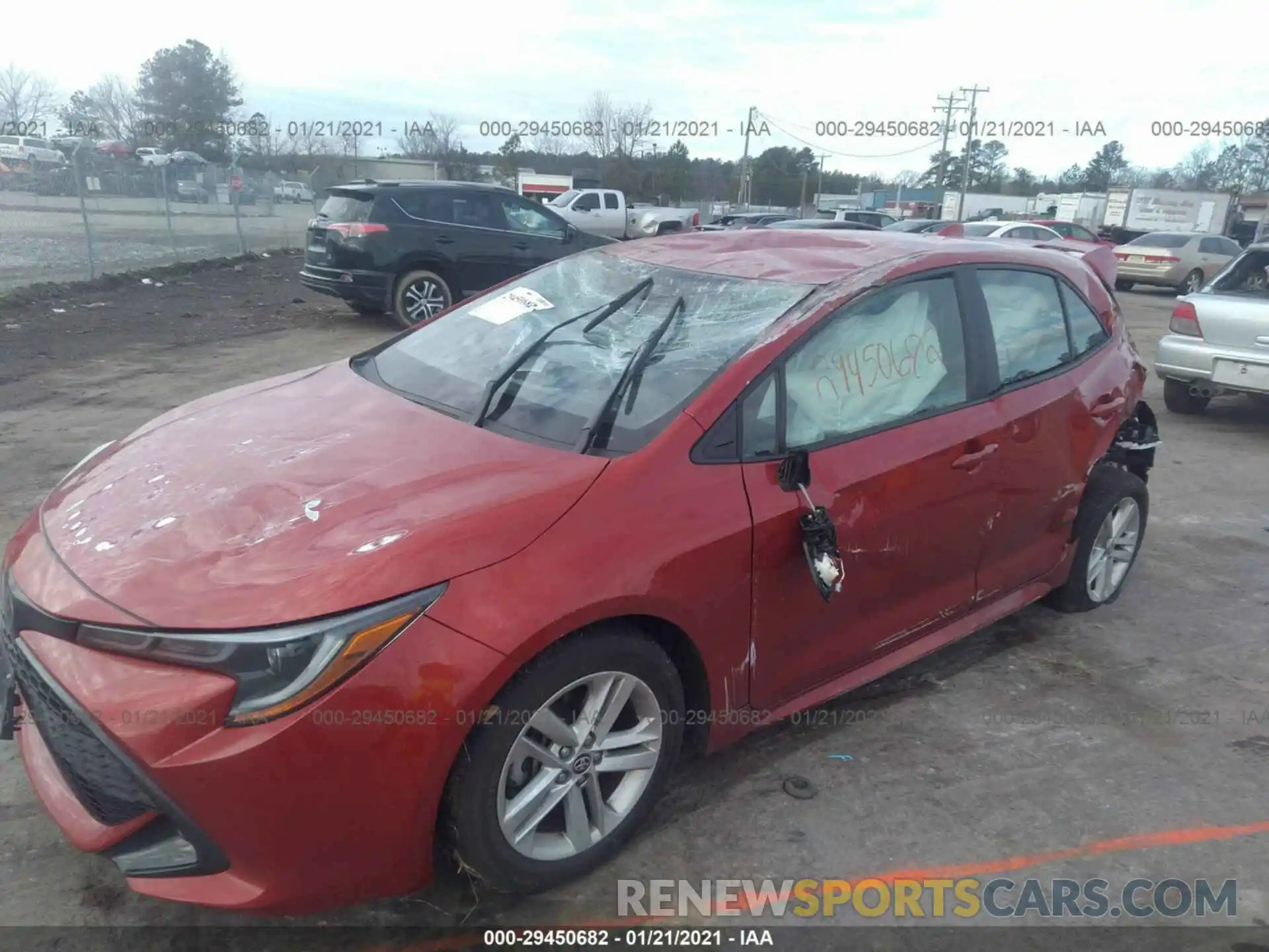 6 Photograph of a damaged car JTNK4RBE9K3021775 TOYOTA COROLLA HATCHBACK 2019