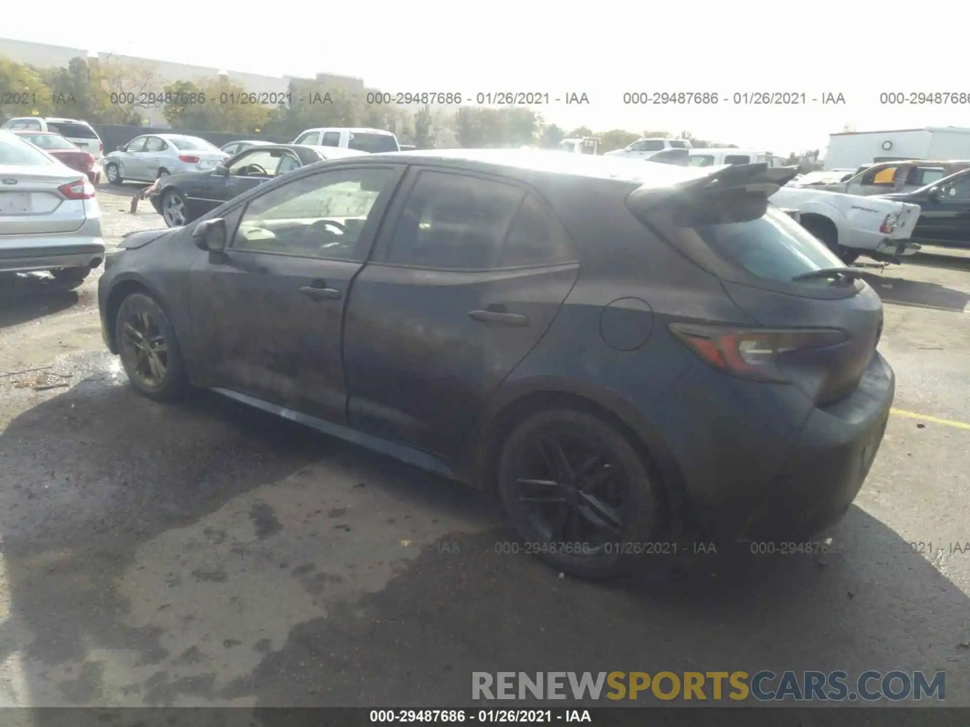 3 Photograph of a damaged car JTNK4RBEXK3020456 TOYOTA COROLLA HATCHBACK 2019