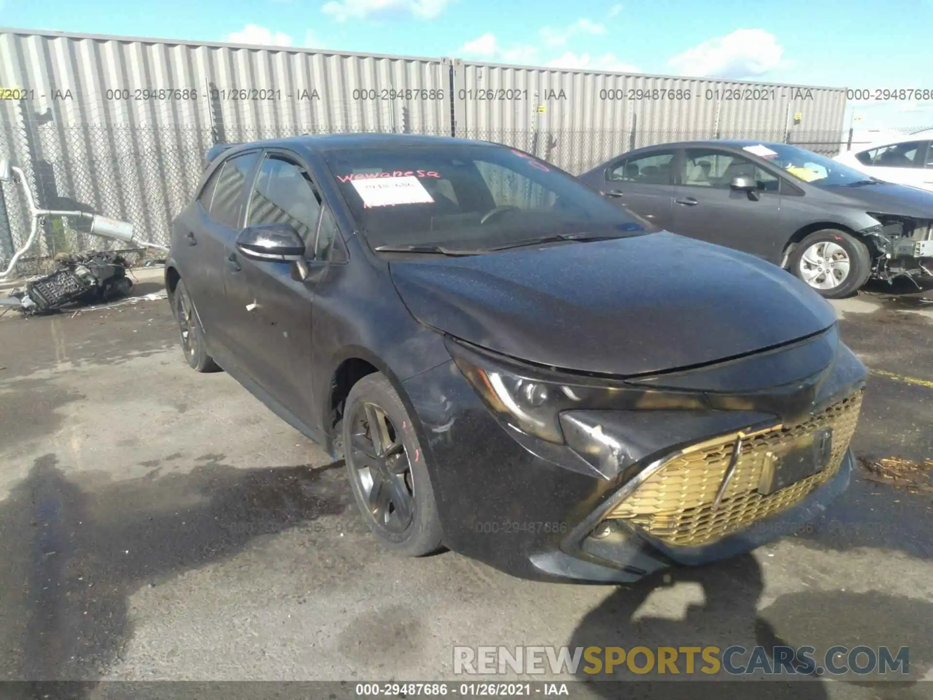 6 Photograph of a damaged car JTNK4RBEXK3020456 TOYOTA COROLLA HATCHBACK 2019