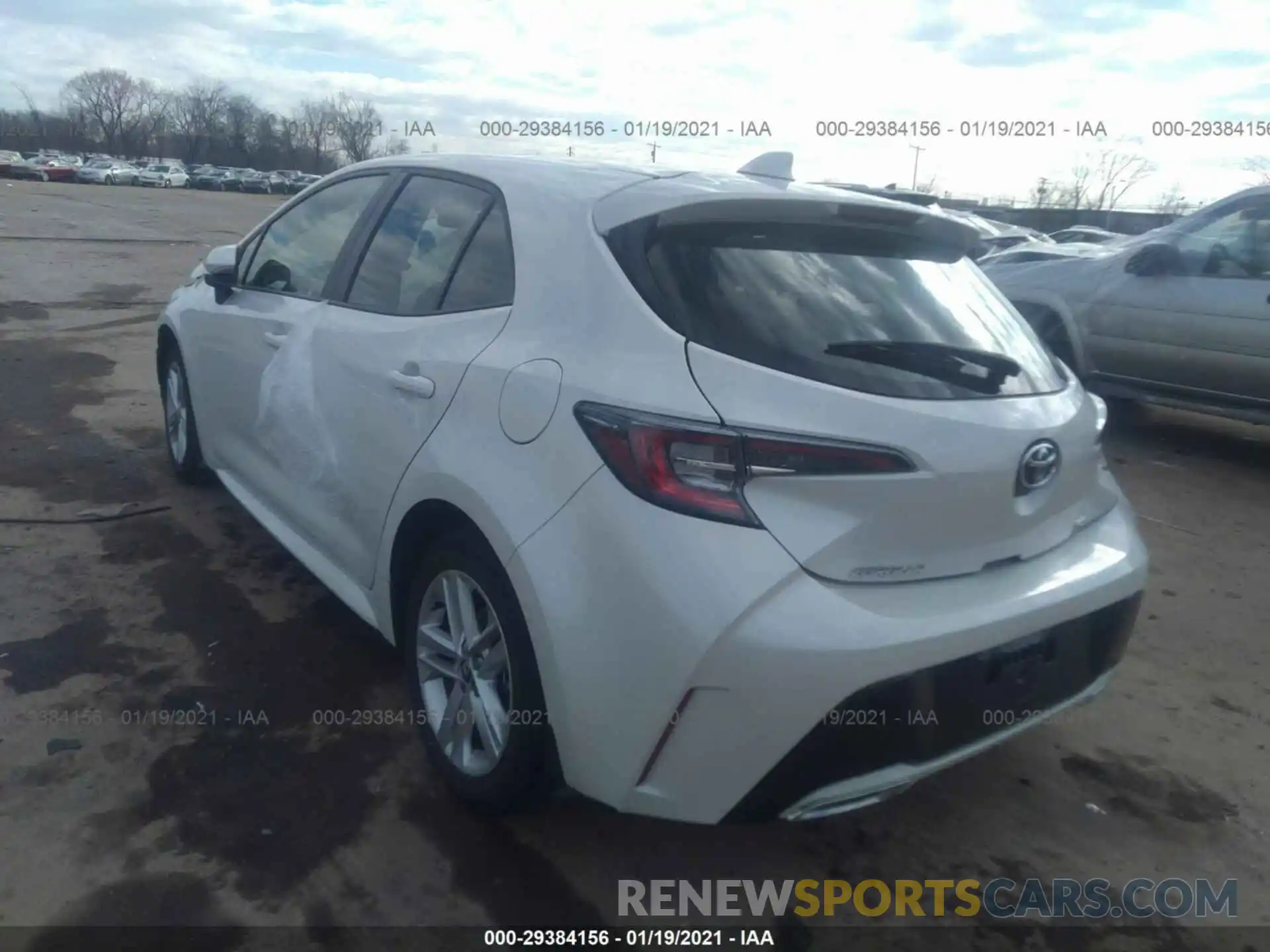 3 Photograph of a damaged car JTNK4RBEXK3046104 TOYOTA COROLLA HATCHBACK 2019