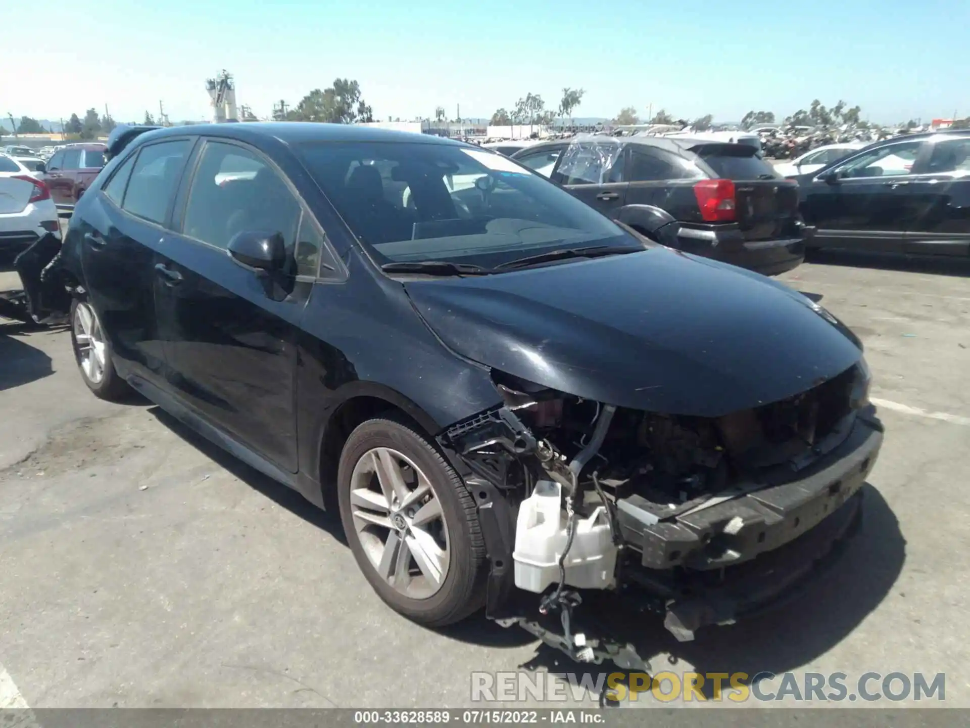 1 Photograph of a damaged car JTNK4RBEXK3070094 TOYOTA COROLLA HATCHBACK 2019