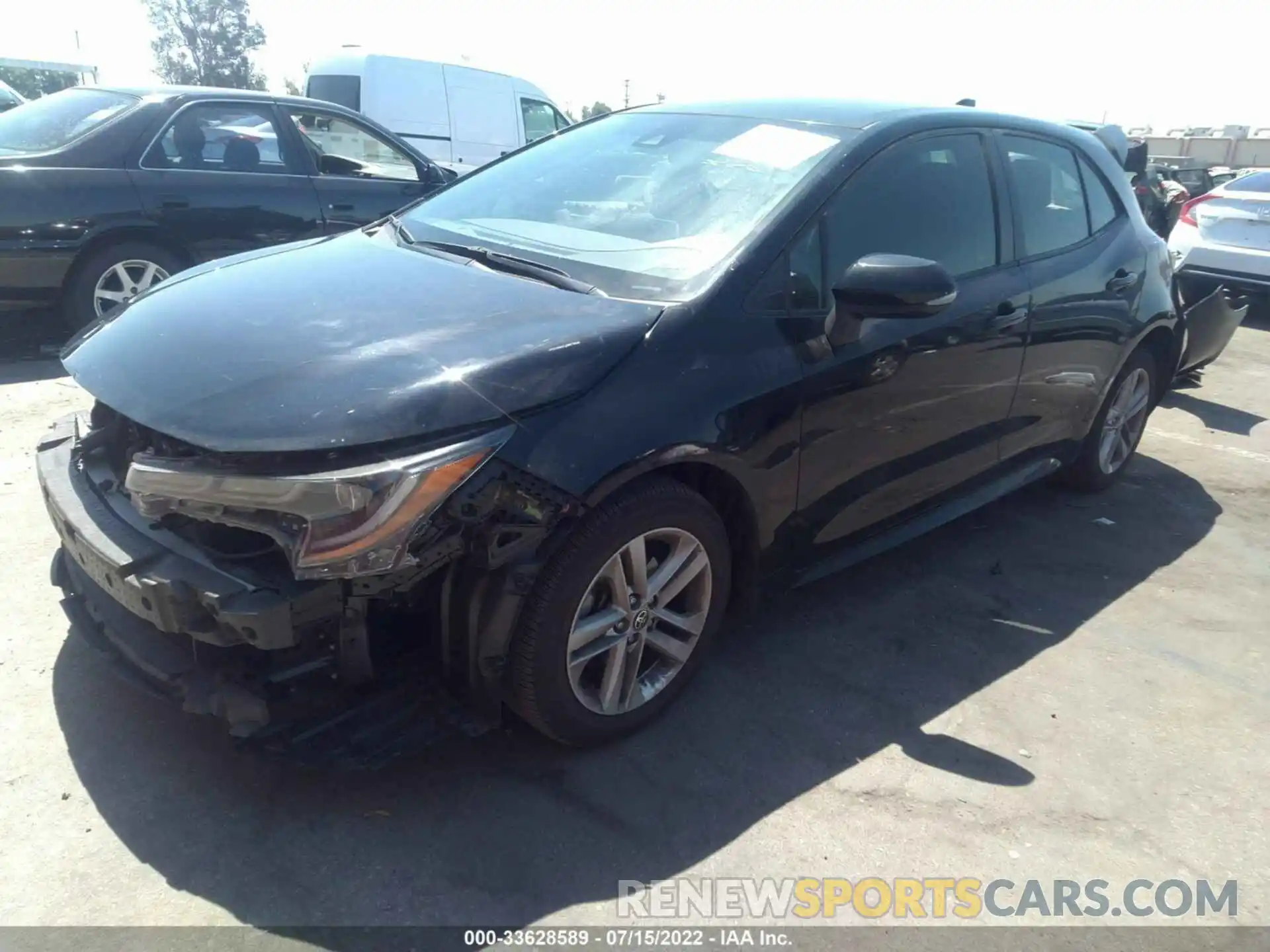 2 Photograph of a damaged car JTNK4RBEXK3070094 TOYOTA COROLLA HATCHBACK 2019