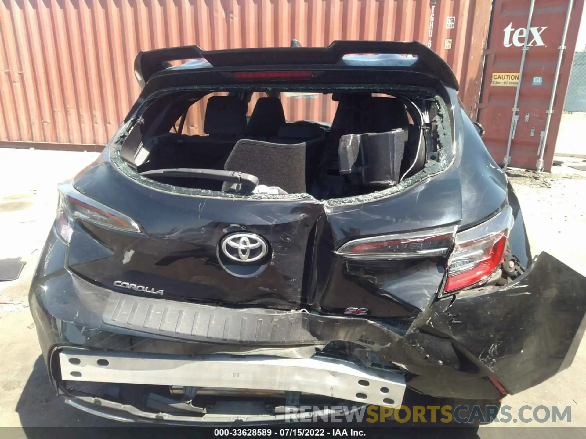 6 Photograph of a damaged car JTNK4RBEXK3070094 TOYOTA COROLLA HATCHBACK 2019