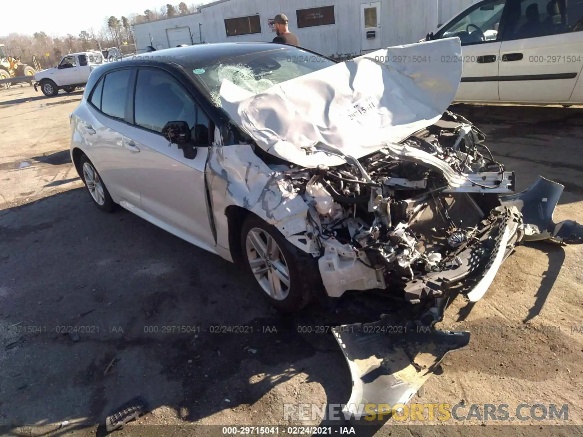 1 Photograph of a damaged car JTNB4RBE3L3076241 TOYOTA COROLLA HATCHBACK 2020