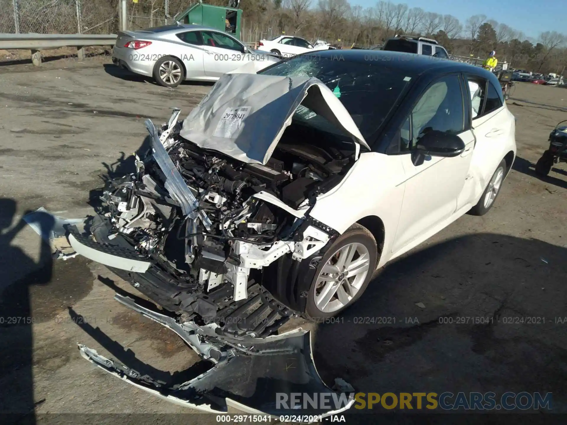 2 Photograph of a damaged car JTNB4RBE3L3076241 TOYOTA COROLLA HATCHBACK 2020