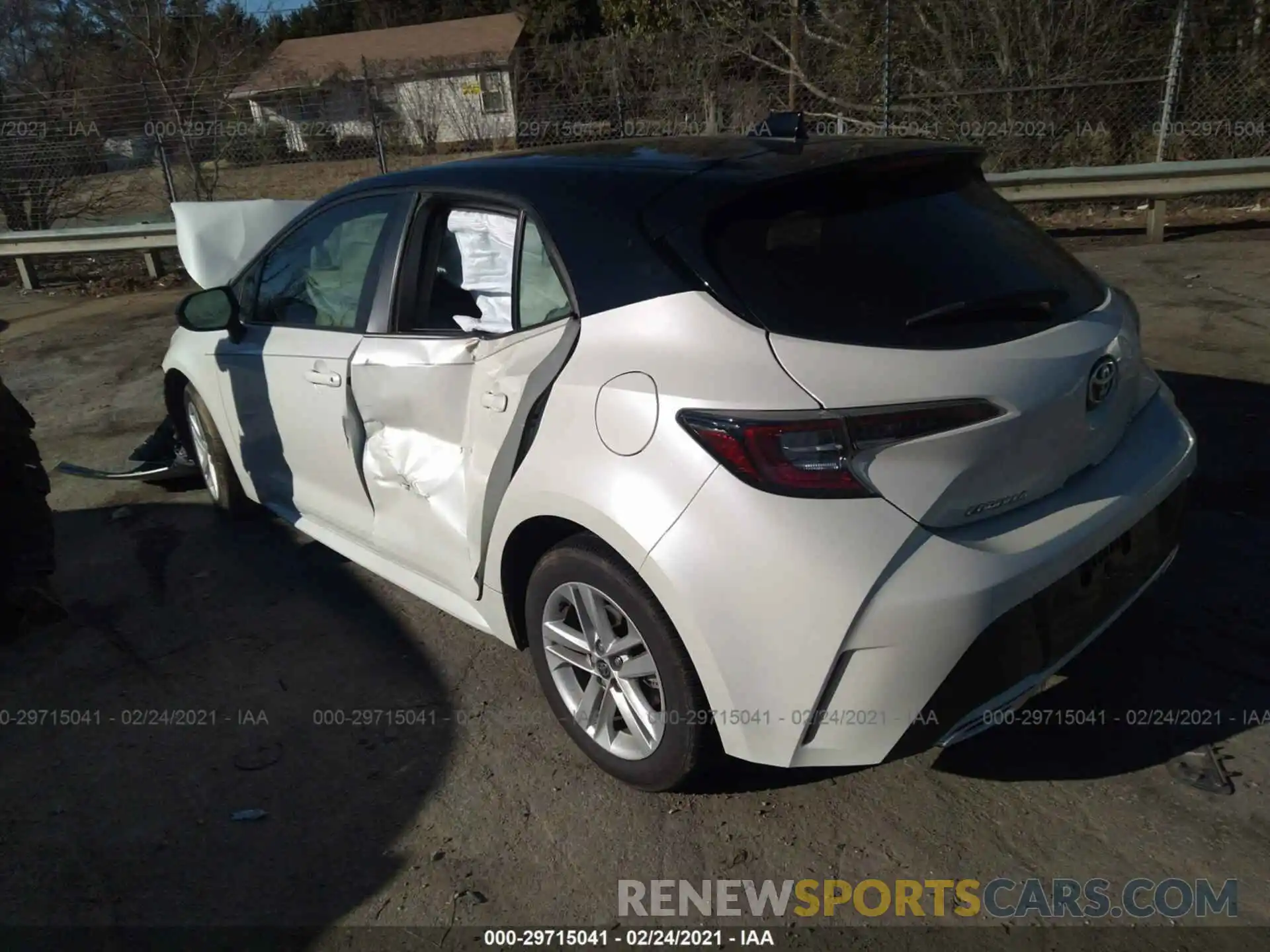 3 Photograph of a damaged car JTNB4RBE3L3076241 TOYOTA COROLLA HATCHBACK 2020