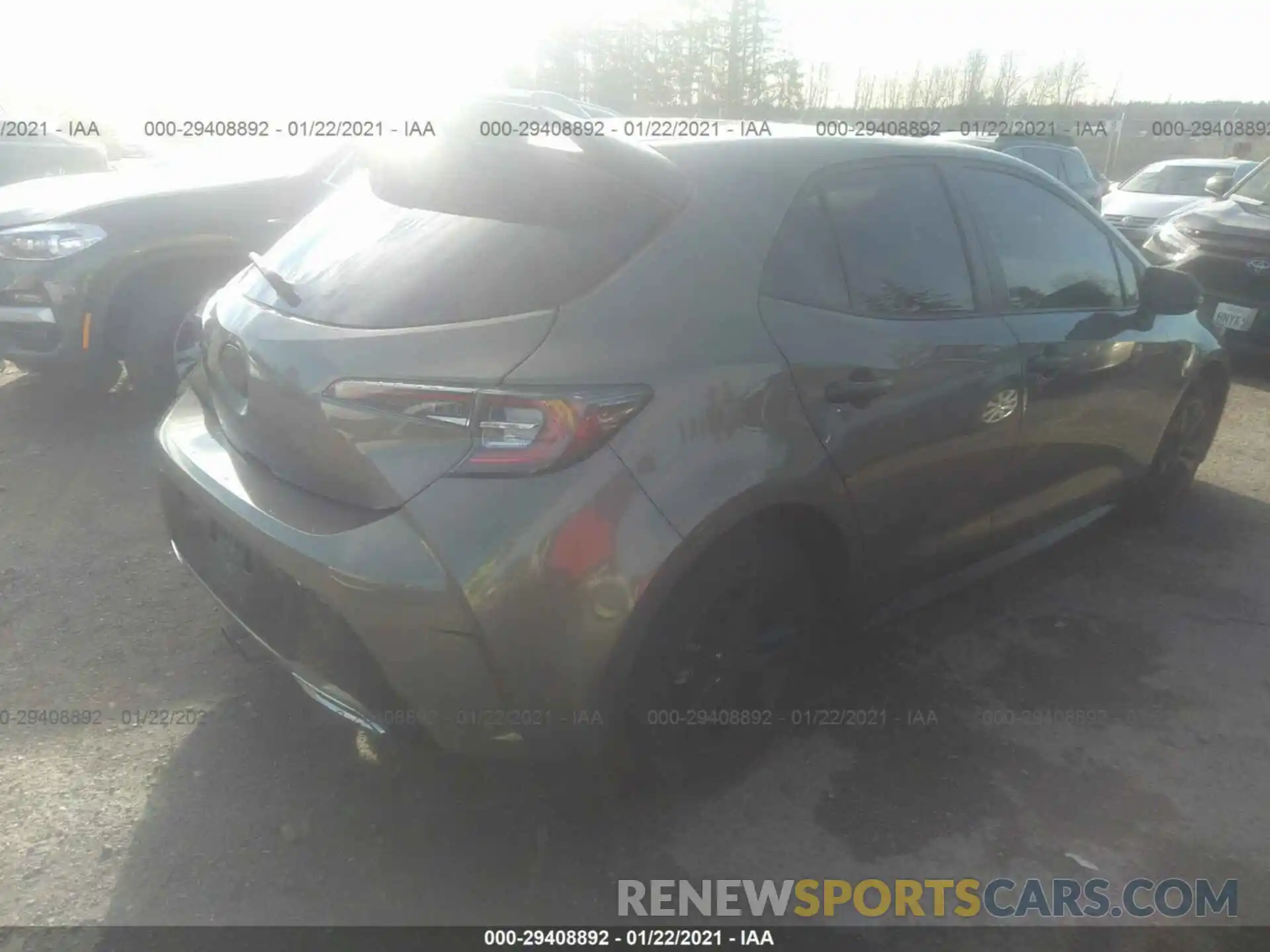 4 Photograph of a damaged car JTNB4RBEXL3093313 TOYOTA COROLLA HATCHBACK 2020