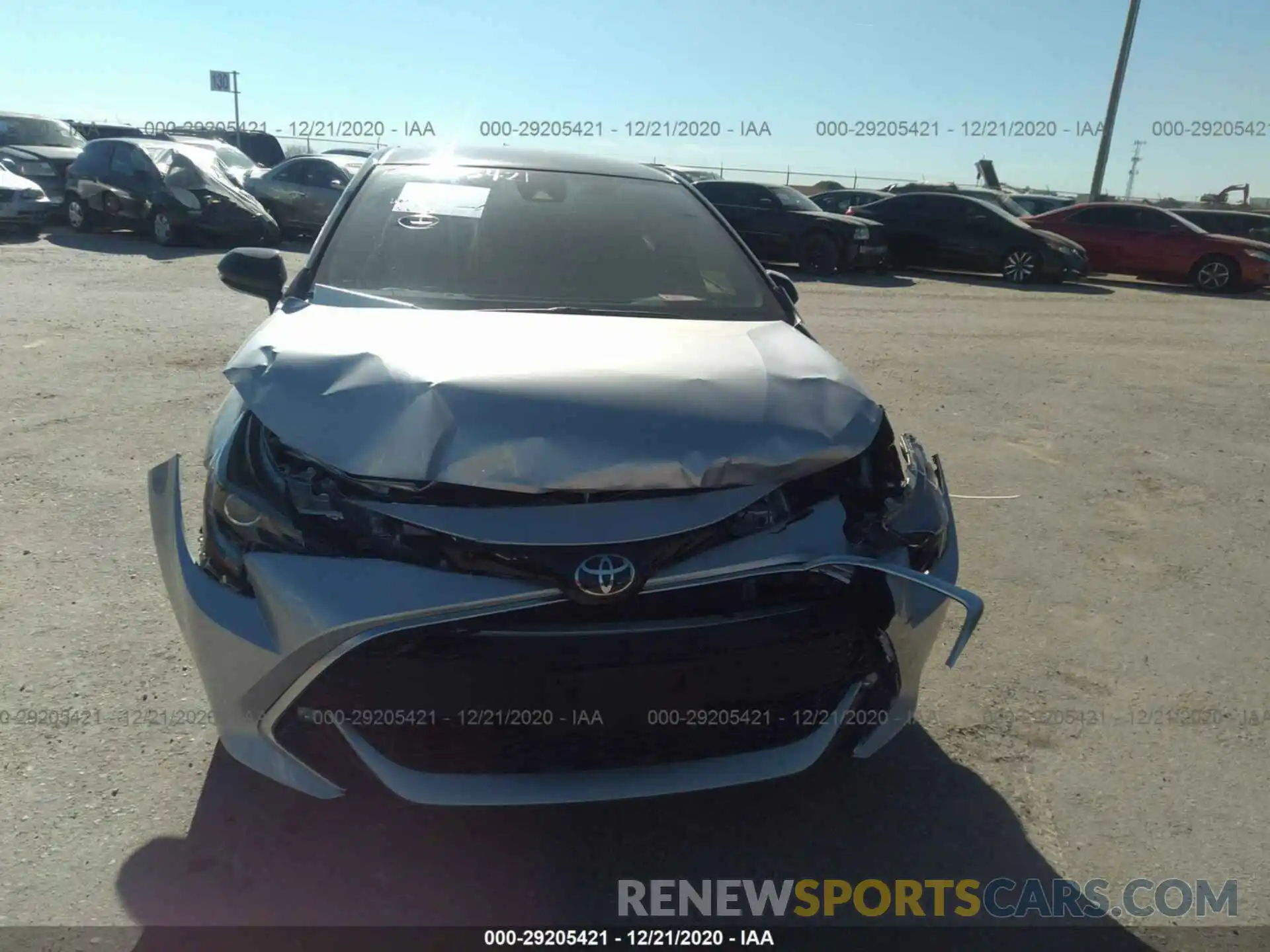 6 Photograph of a damaged car JTNC4RBE7L3081608 TOYOTA COROLLA HATCHBACK 2020