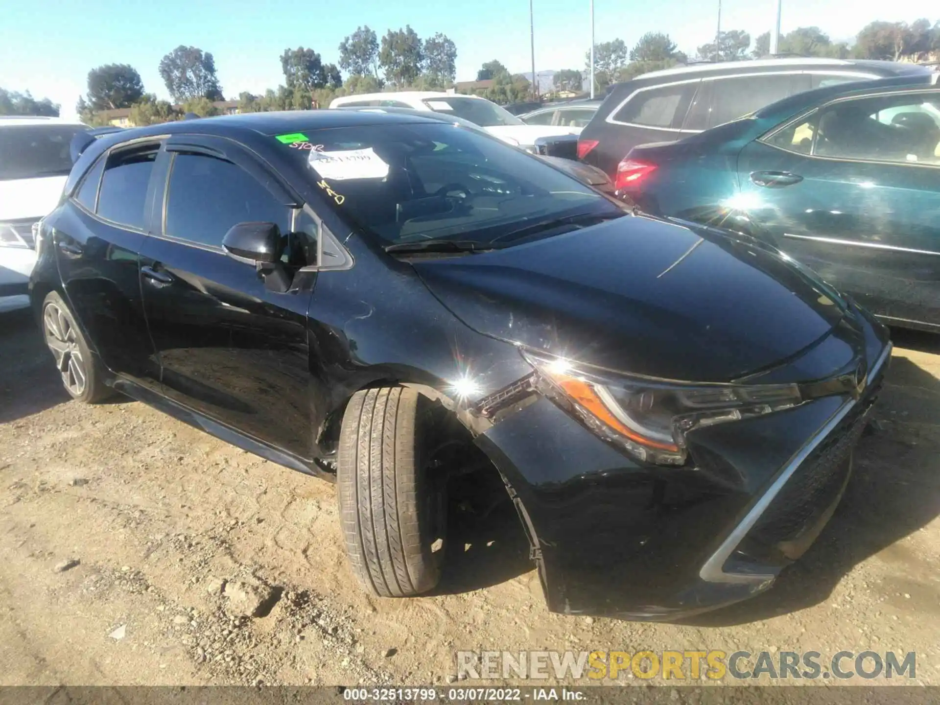 1 Photograph of a damaged car JTNC4RBE7L3082452 TOYOTA COROLLA HATCHBACK 2020