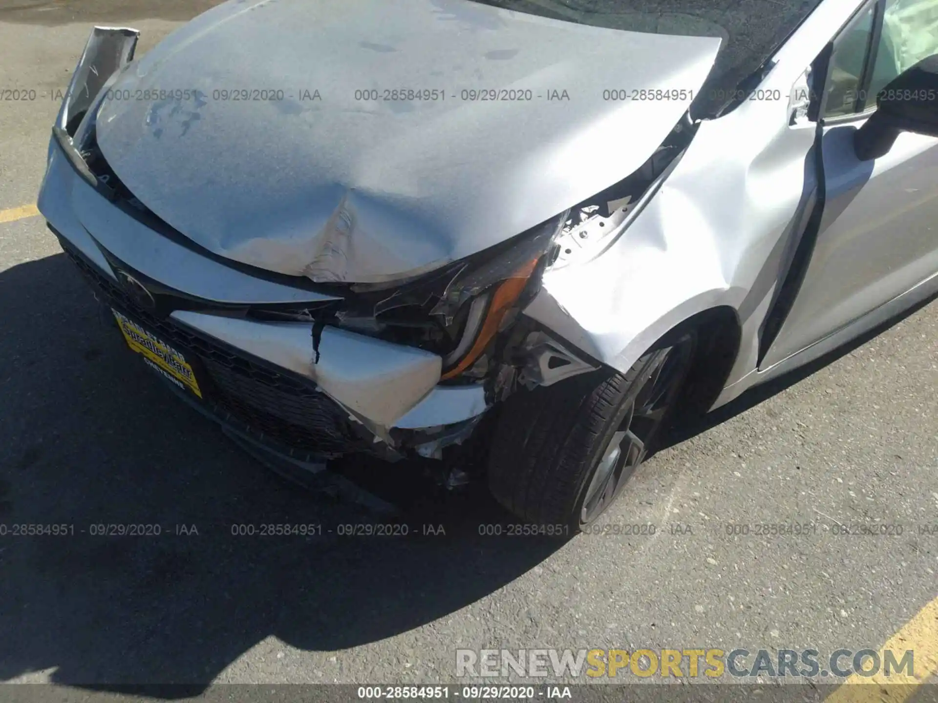 6 Photograph of a damaged car JTND4RBE1L3094889 TOYOTA COROLLA HATCHBACK 2020