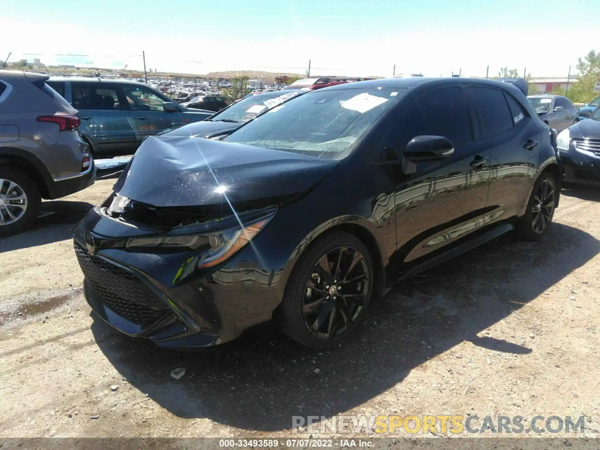 2 Photograph of a damaged car JTND4RBE3L3086261 TOYOTA COROLLA HATCHBACK 2020