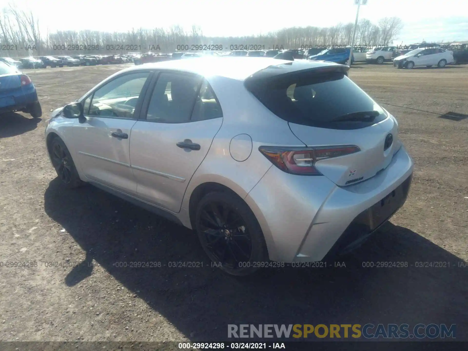 3 Photograph of a damaged car JTND4RBE4L3088553 TOYOTA COROLLA HATCHBACK 2020