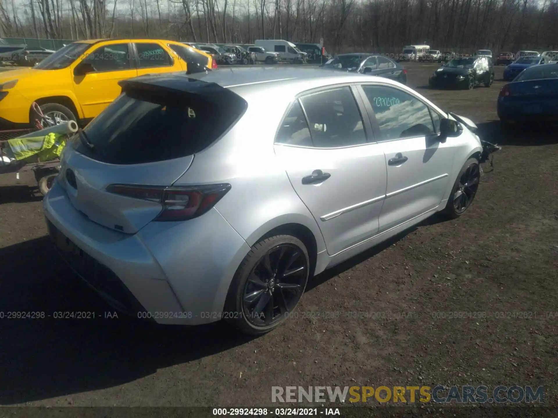 4 Photograph of a damaged car JTND4RBE4L3088553 TOYOTA COROLLA HATCHBACK 2020