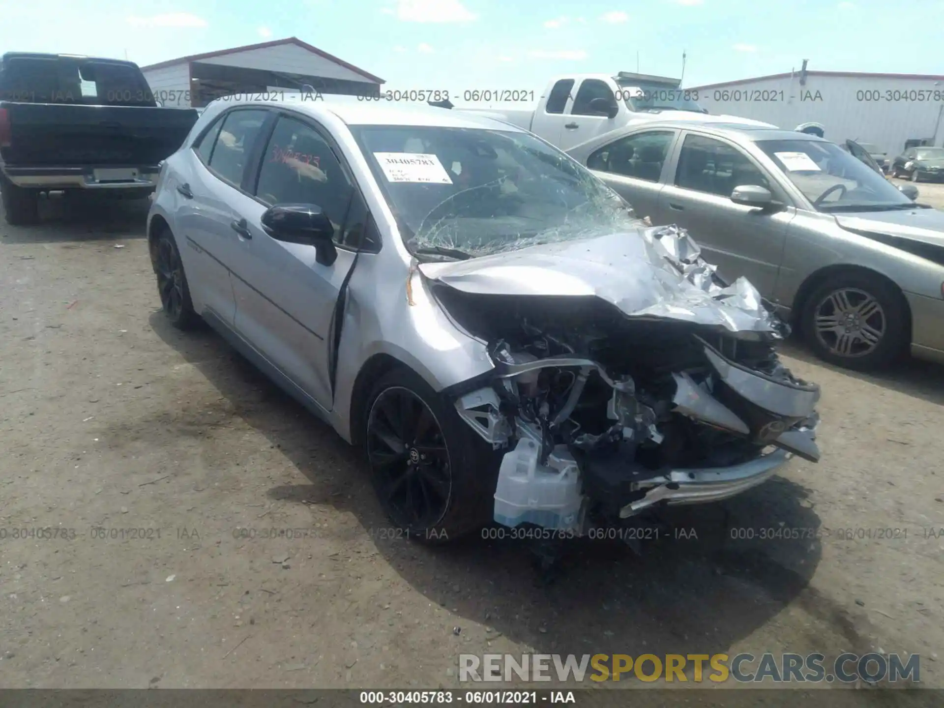 1 Photograph of a damaged car JTND4RBE8L3088765 TOYOTA COROLLA HATCHBACK 2020