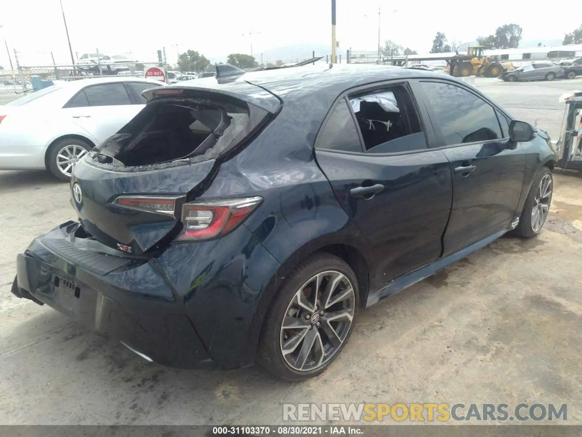 4 Photograph of a damaged car JTNC4MBE0M3115537 TOYOTA COROLLA HATCHBACK 2021