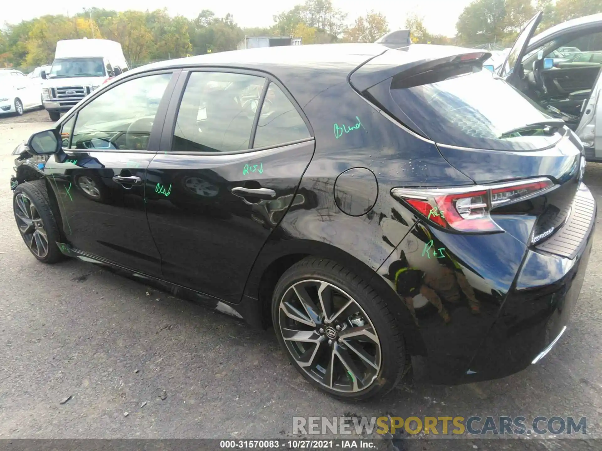 3 Photograph of a damaged car JTNC4MBE0M3146691 TOYOTA COROLLA HATCHBACK 2021