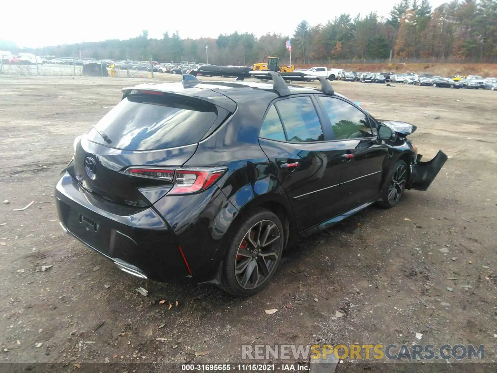 4 Photograph of a damaged car JTNC4MBE7M3122386 TOYOTA COROLLA HATCHBACK 2021