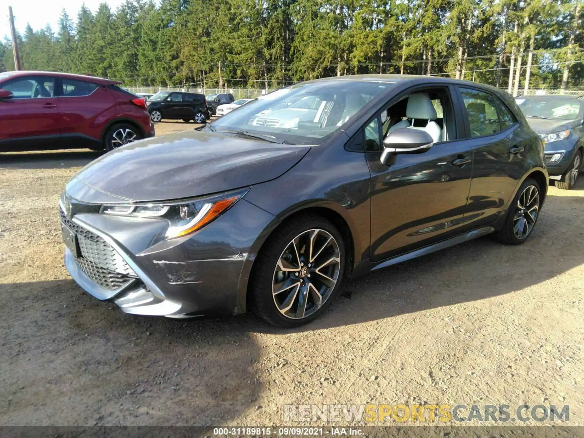 2 Photograph of a damaged car JTNC4MBEXM3106425 TOYOTA COROLLA HATCHBACK 2021